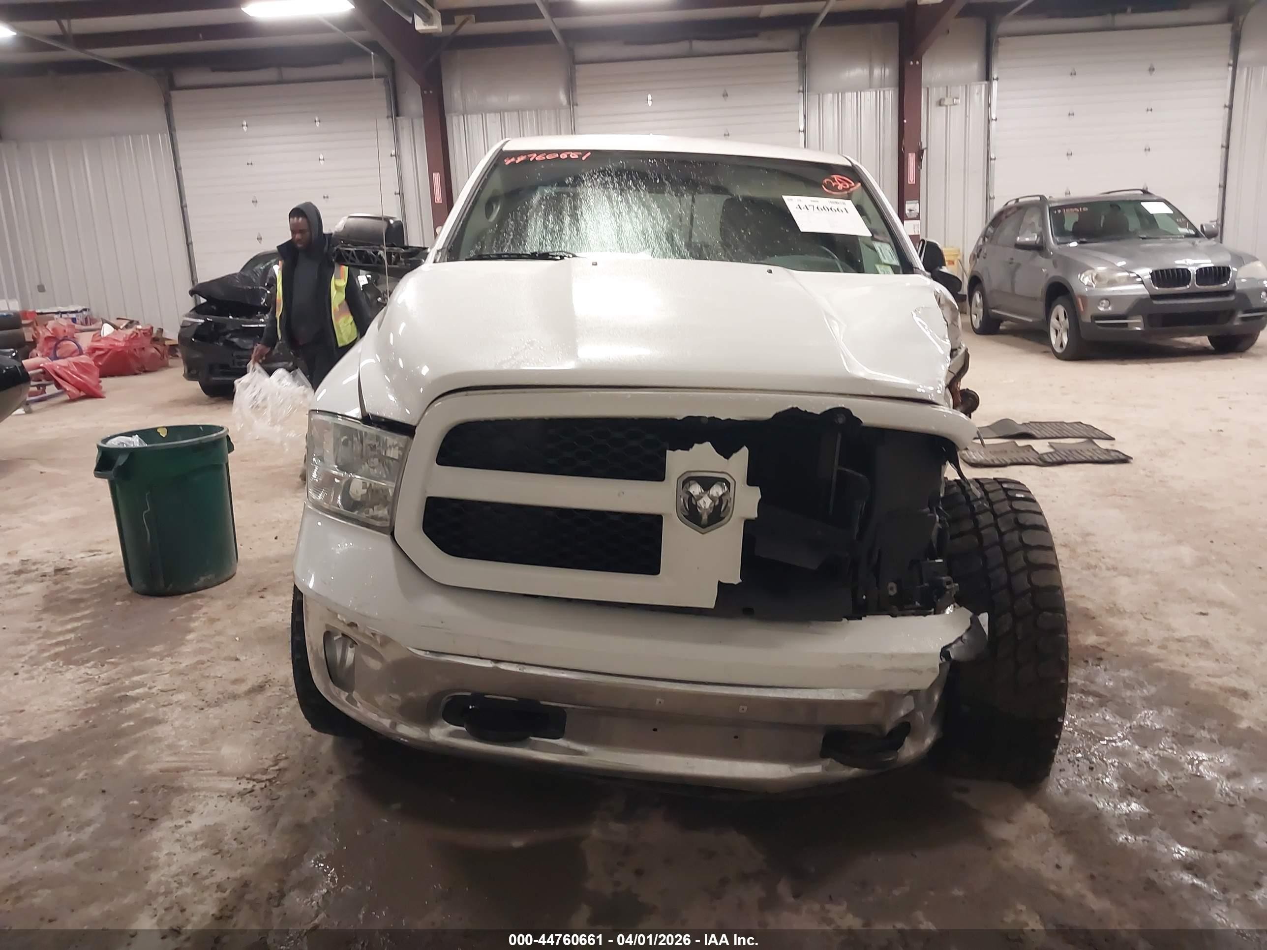 2014 Ram 1500 Slt White vin: 1C6RR7TT0ES313192