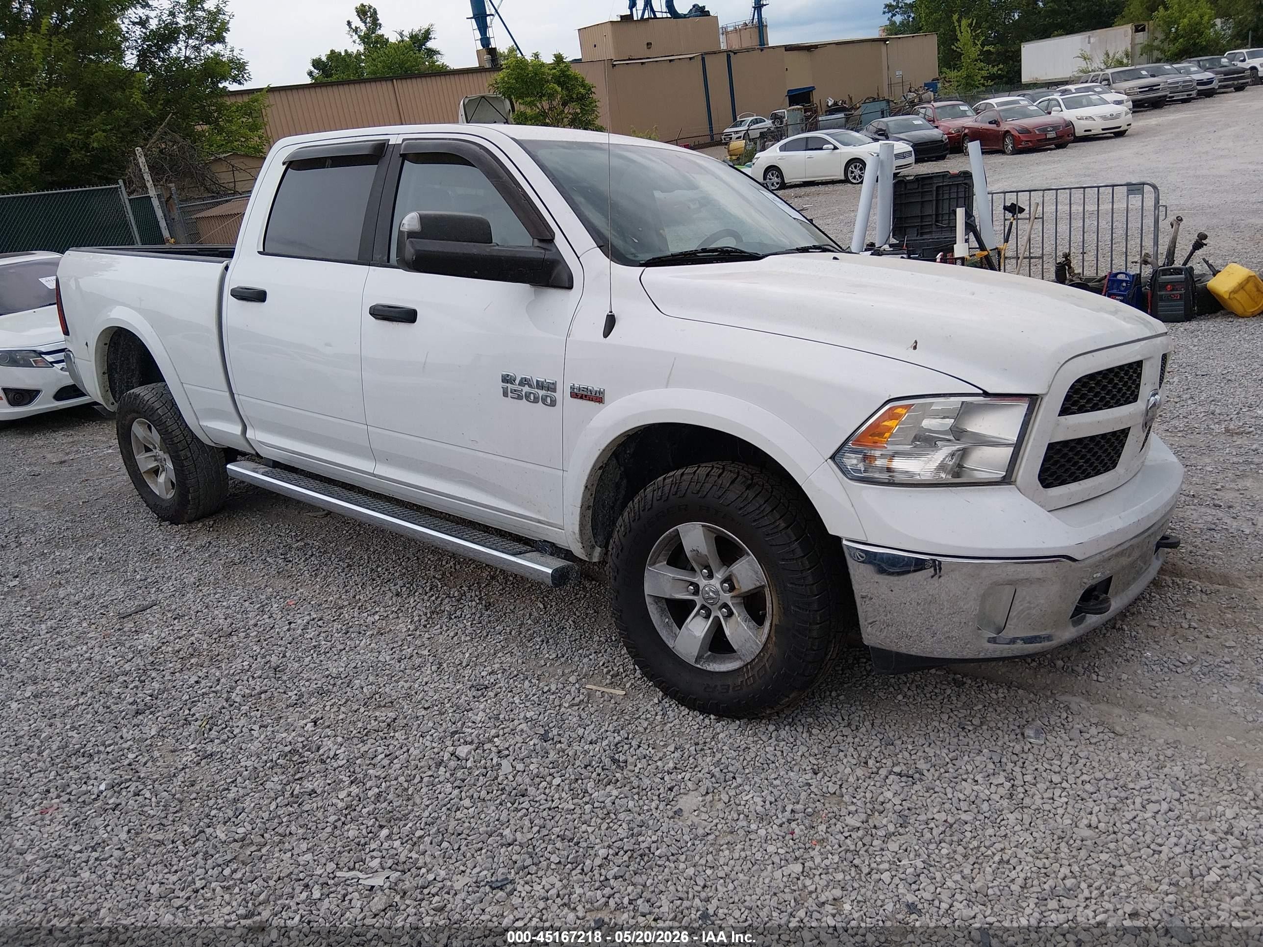 2017 Ram 1500 Slt White vin: 1C6RR7TT0HS728579