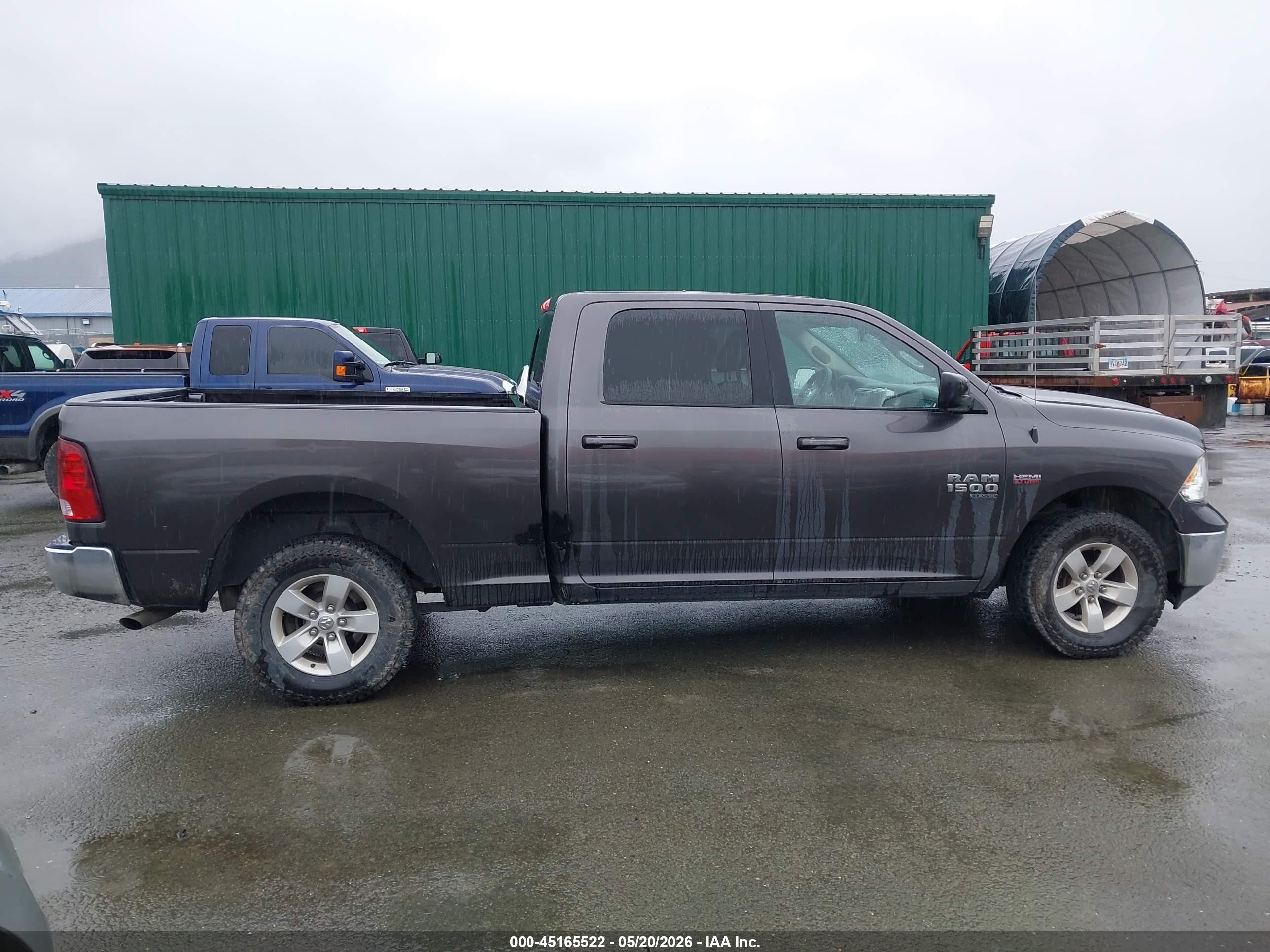 2019 Ram 1500 Classic Slt  4x4 6'4 Box Gray vin: 1C6RR7TT1KS601668