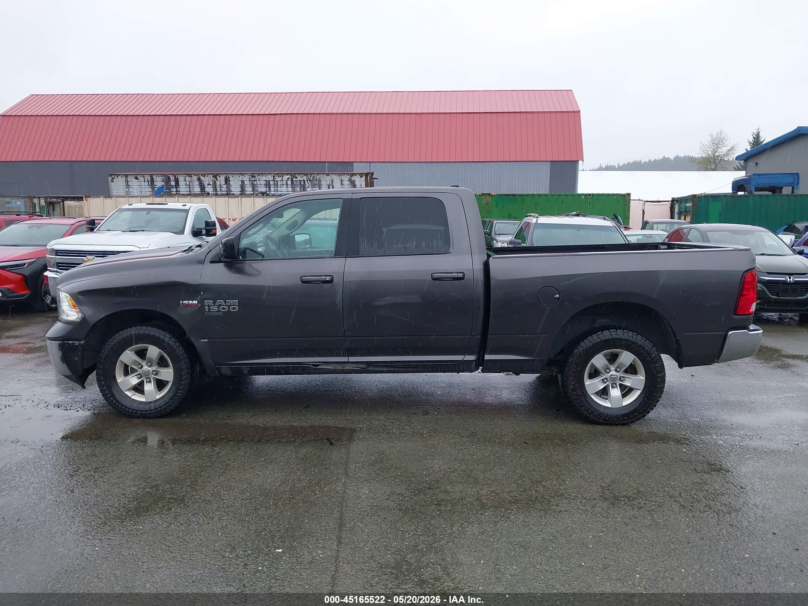 2019 Ram 1500 Classic Slt  4x4 6'4 Box Gray vin: 1C6RR7TT1KS601668
