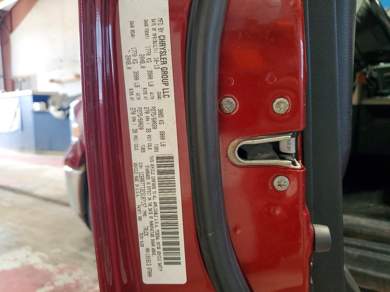 2014 Ram 1500 Slt Burgundy vin: 1C6RR7TT2ES187157