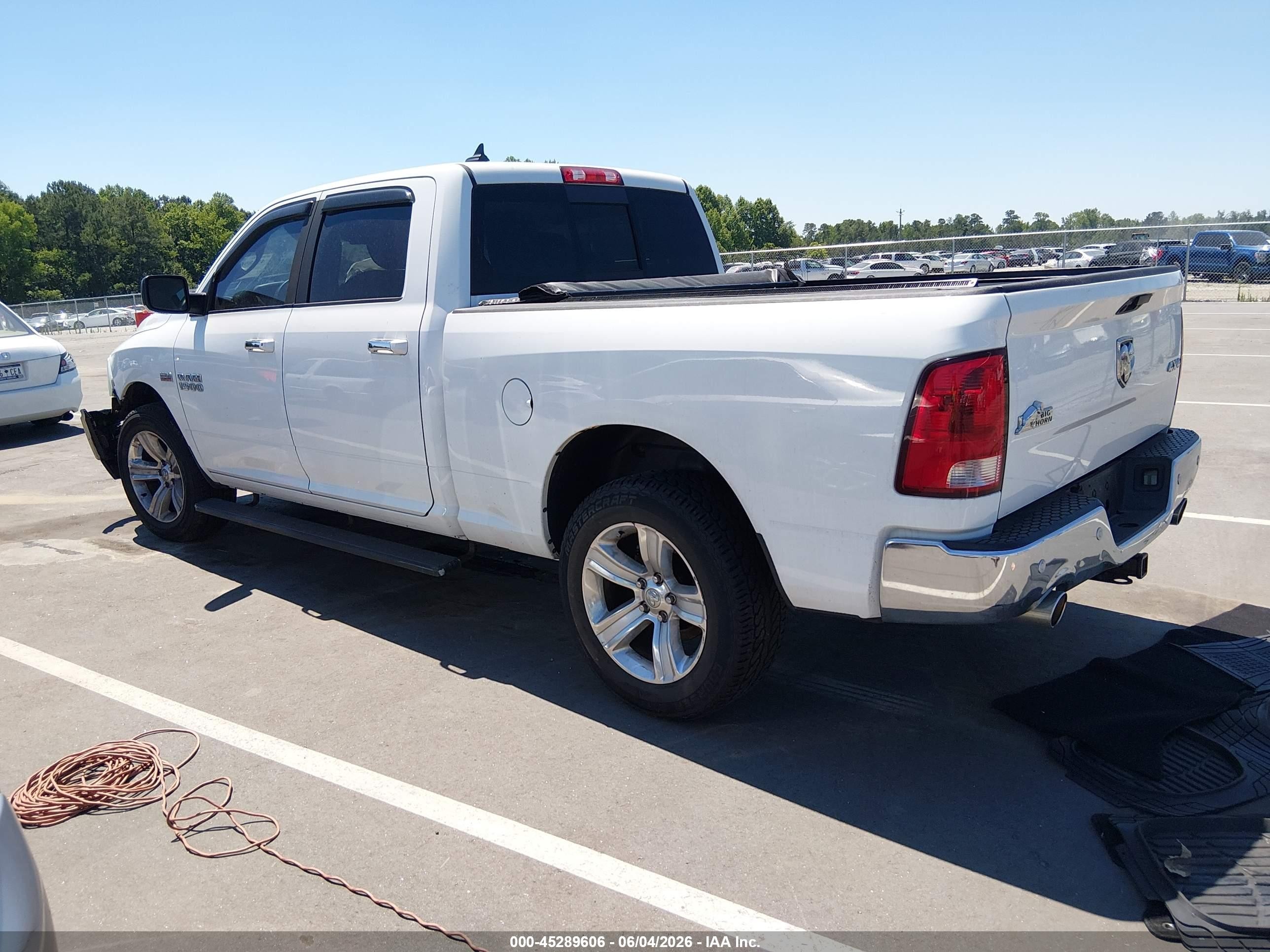 2014 Ram 1500 Big Horn White vin: 1C6RR7TT2ES369859