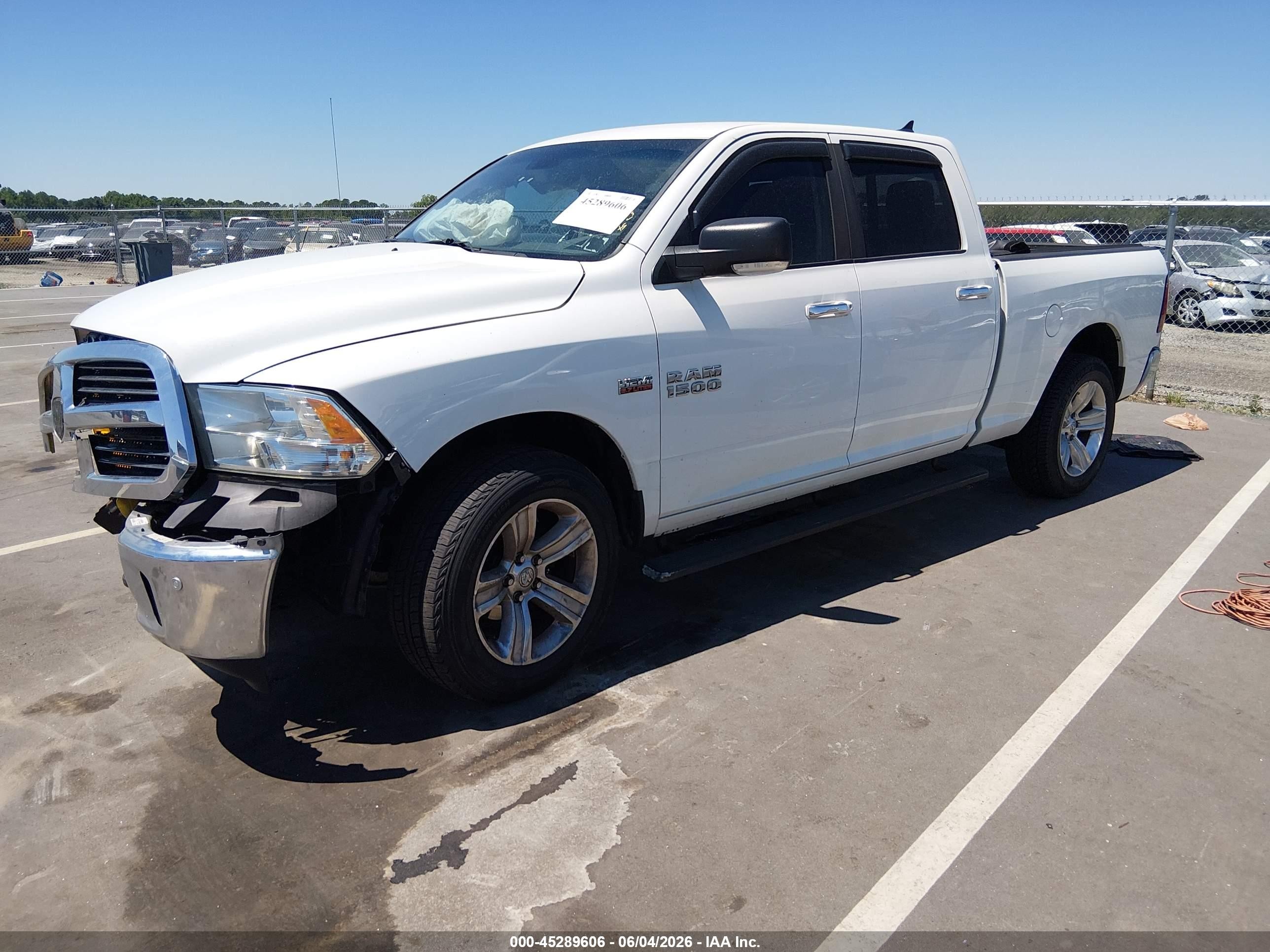2014 Ram 1500 Big Horn White vin: 1C6RR7TT2ES369859