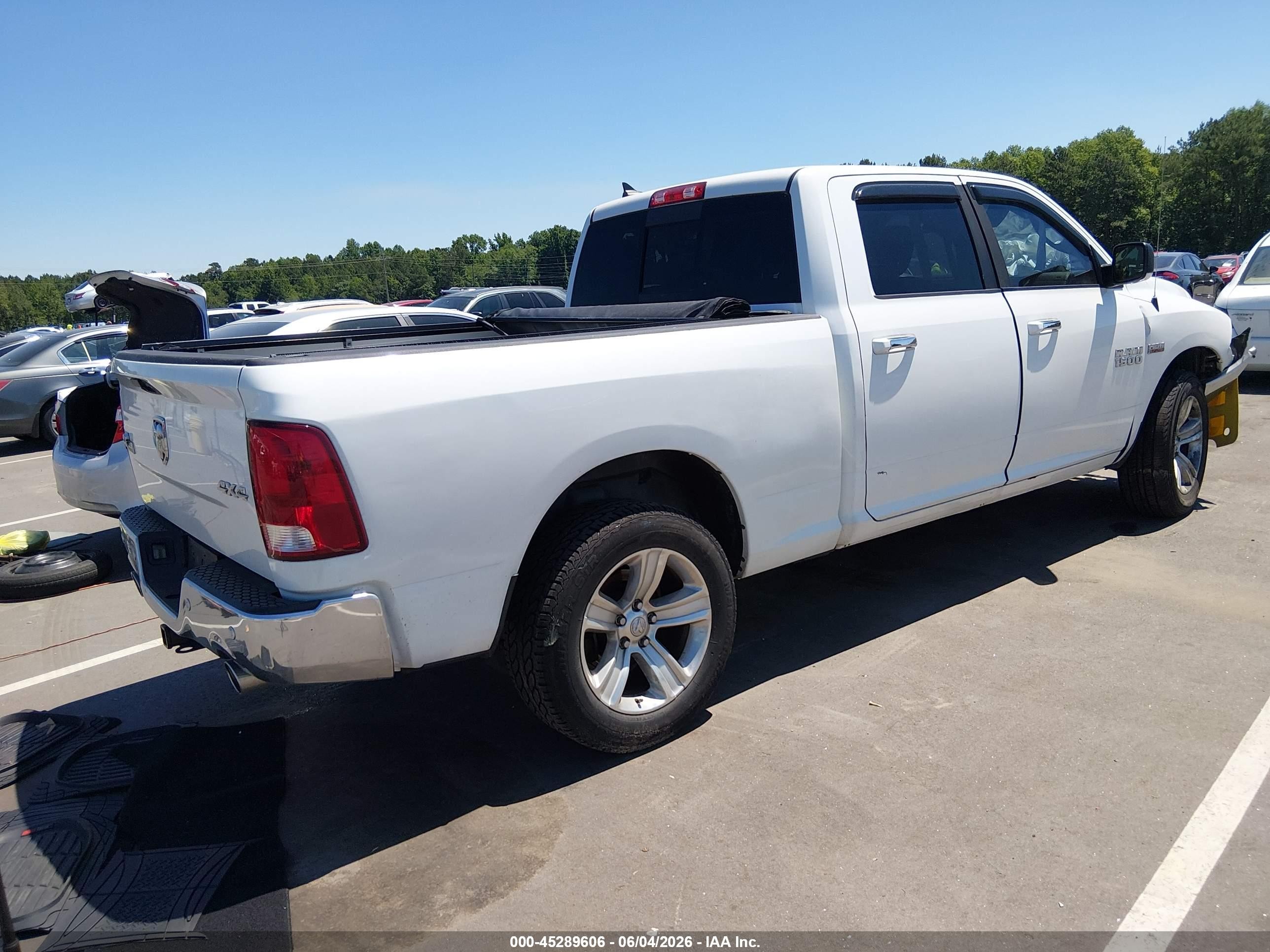 2014 Ram 1500 Big Horn White vin: 1C6RR7TT2ES369859