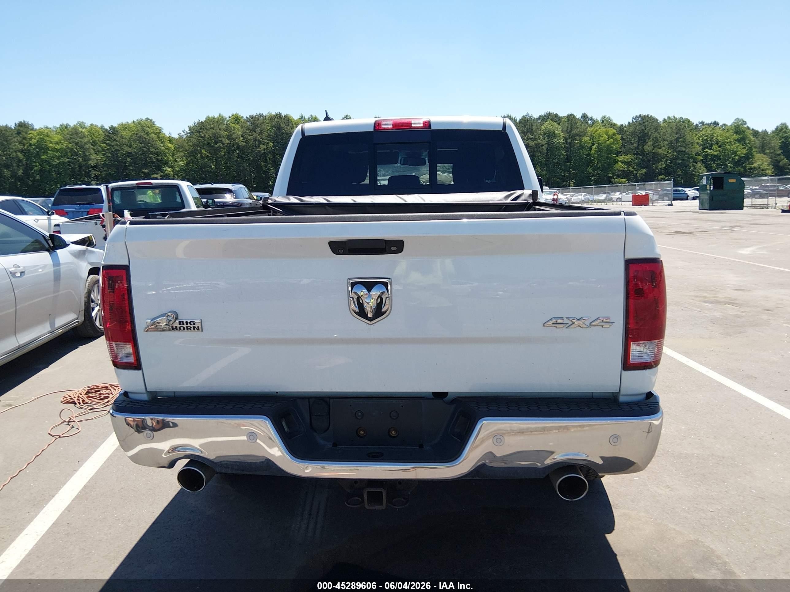 2014 Ram 1500 Big Horn White vin: 1C6RR7TT2ES369859