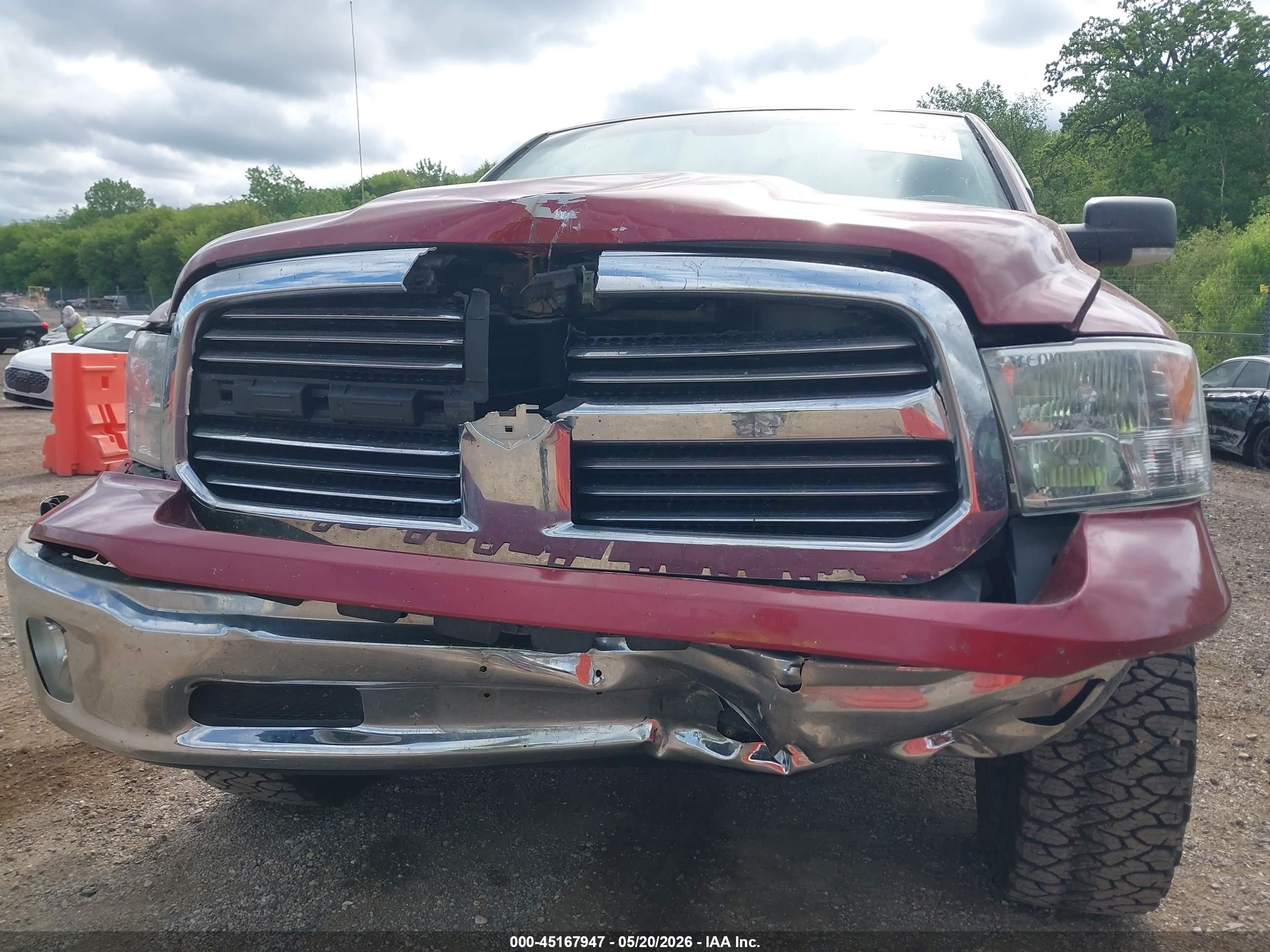 2014 Ram 1500 Big Horn Red vin: 1C6RR7TT3ES222546