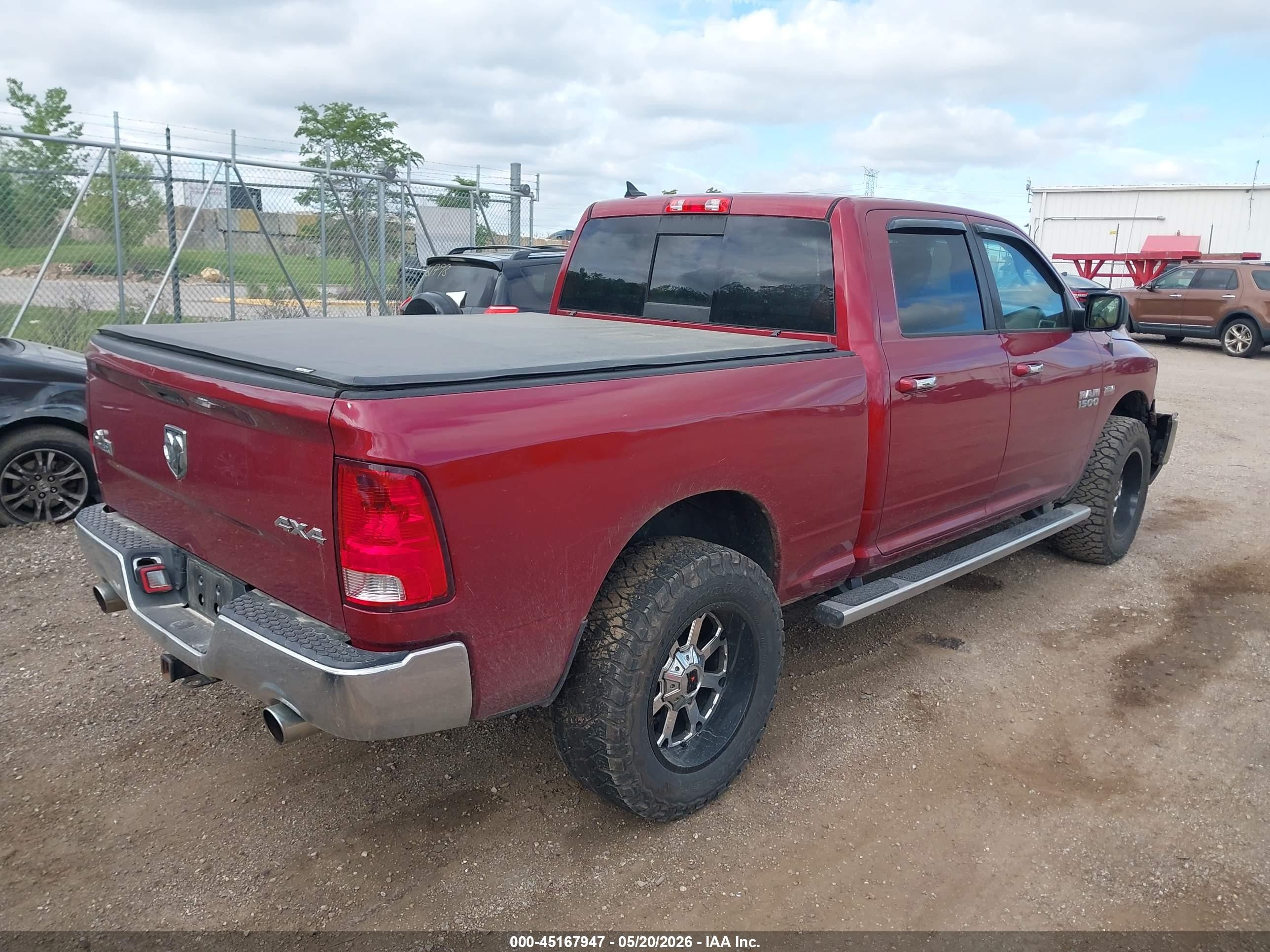 2014 Ram 1500 Big Horn Red vin: 1C6RR7TT3ES222546