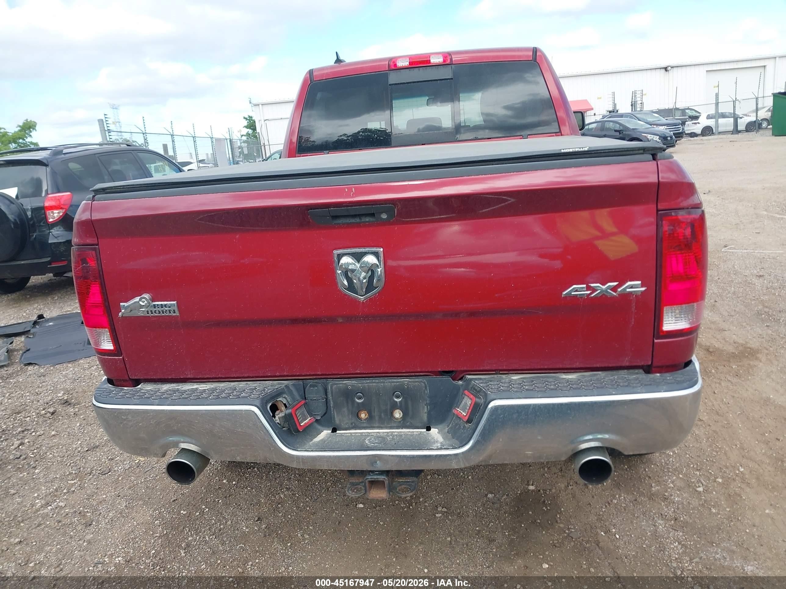 2014 Ram 1500 Big Horn Red vin: 1C6RR7TT3ES222546