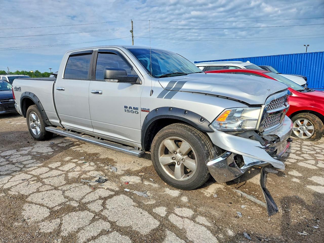 2014 Ram 1500 Slt Silver vin: 1C6RR7TT6ES260739