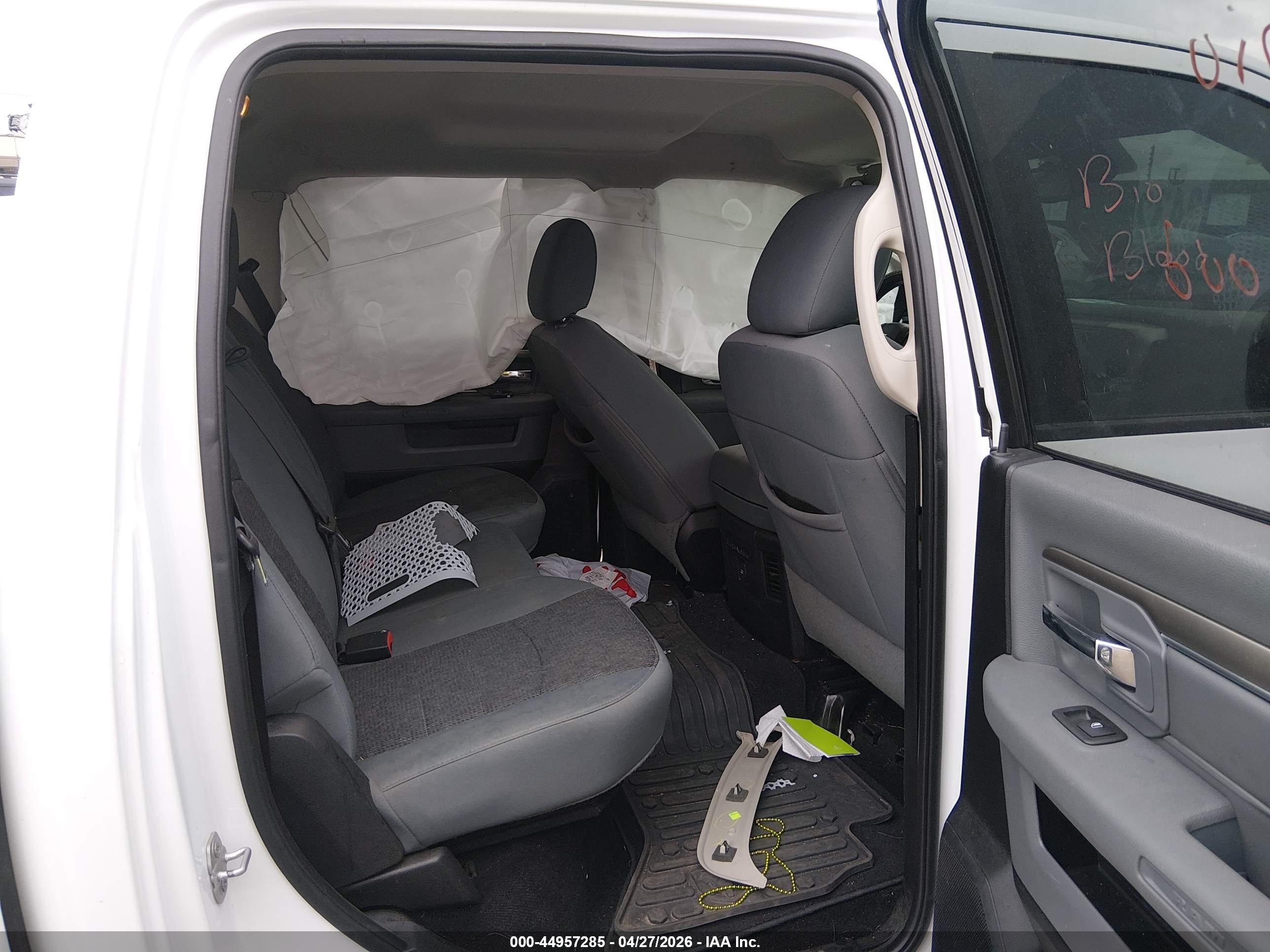 2014 Ram 1500 Slt White vin: 1C6RR7TT6ES474968