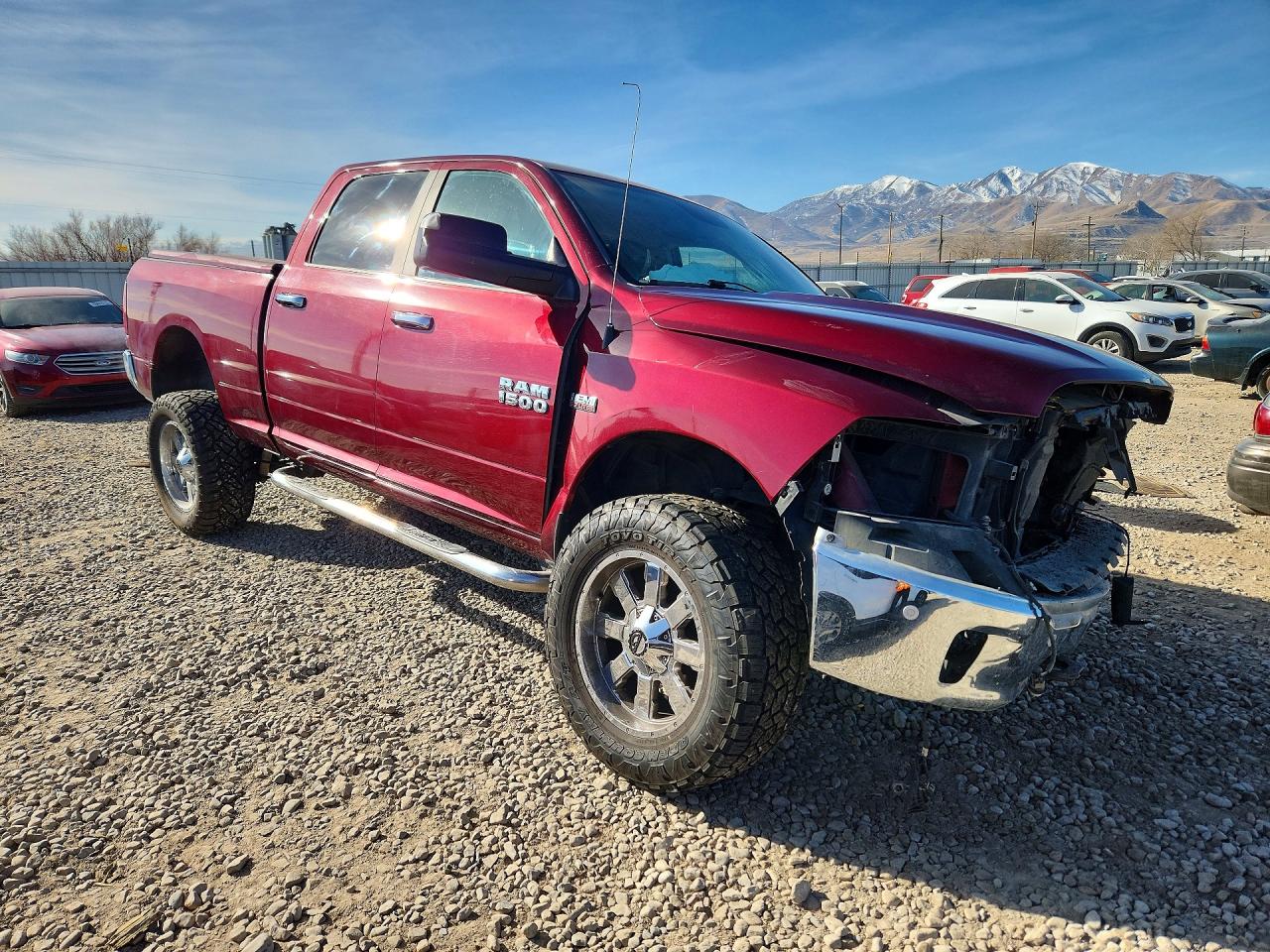 2018 Ram 1500 Slt Бордовый vin: 1C6RR7TT6JS152454