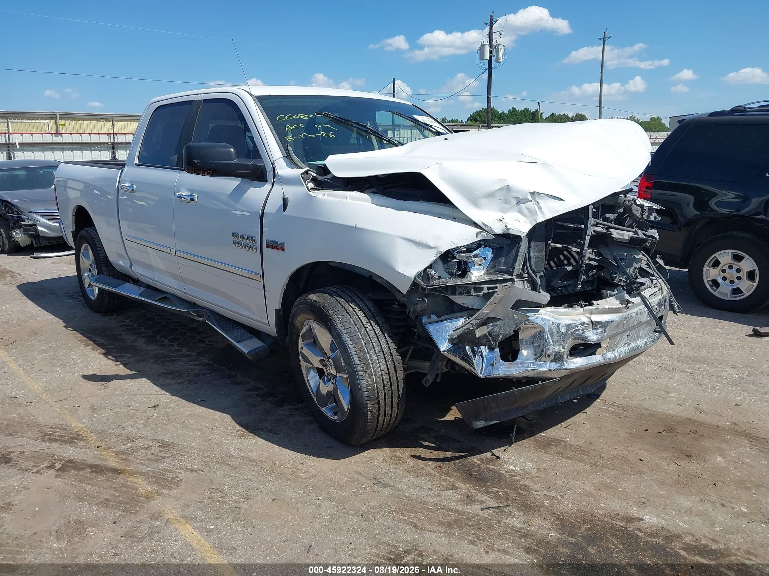 2015 Ram 1500 Lone Star Белый vin: 1C6RR7TT8FS696932