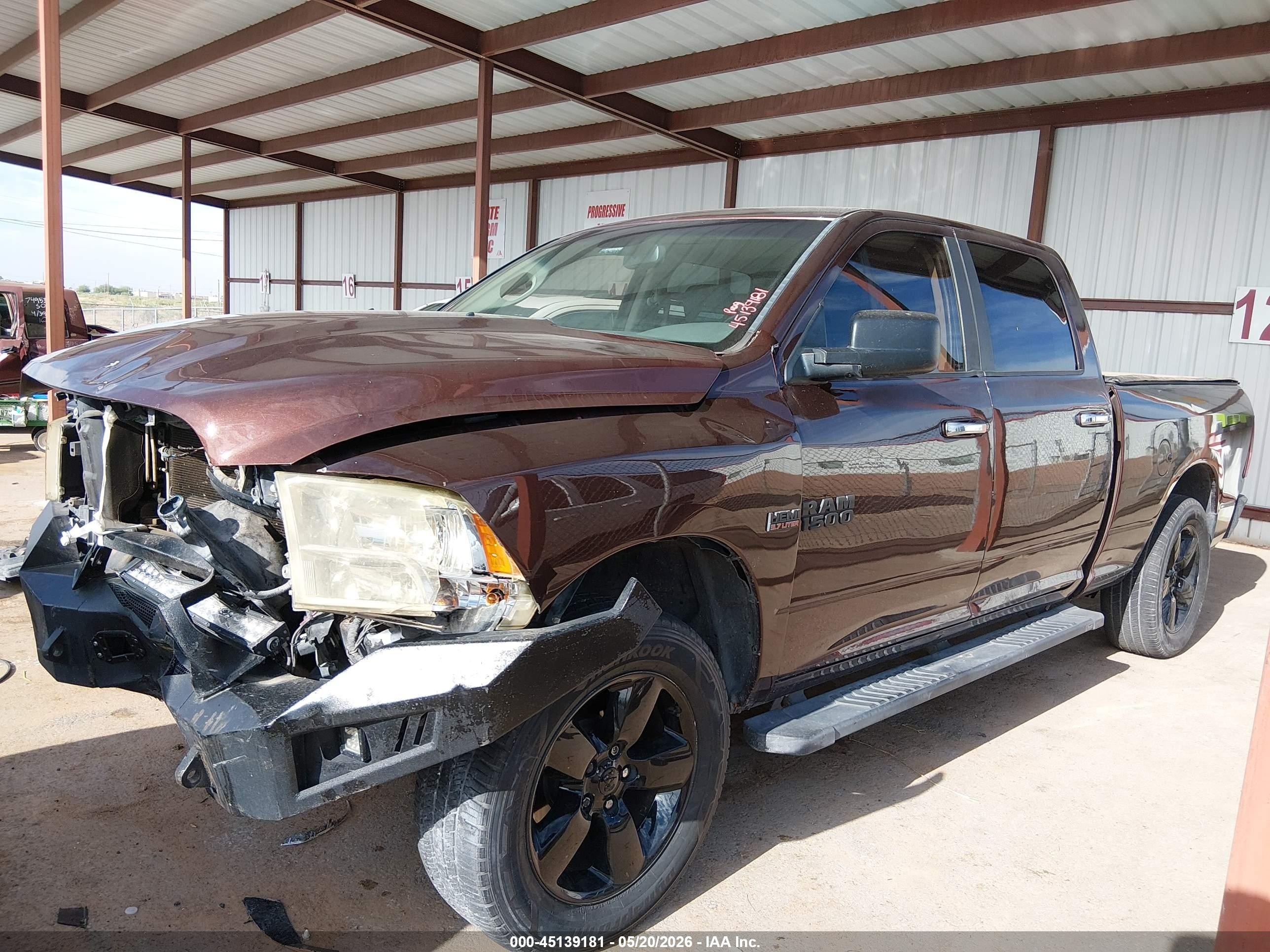 2013 Ram 1500 Lone Star Коричневый vin: 1C6RR7TT9DS662866