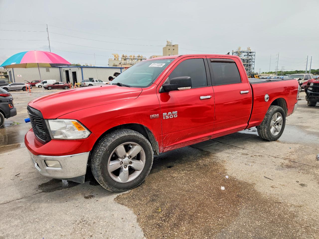 2013 Ram 1500 Slt Красный vin: 1C6RR7TTXDS662259