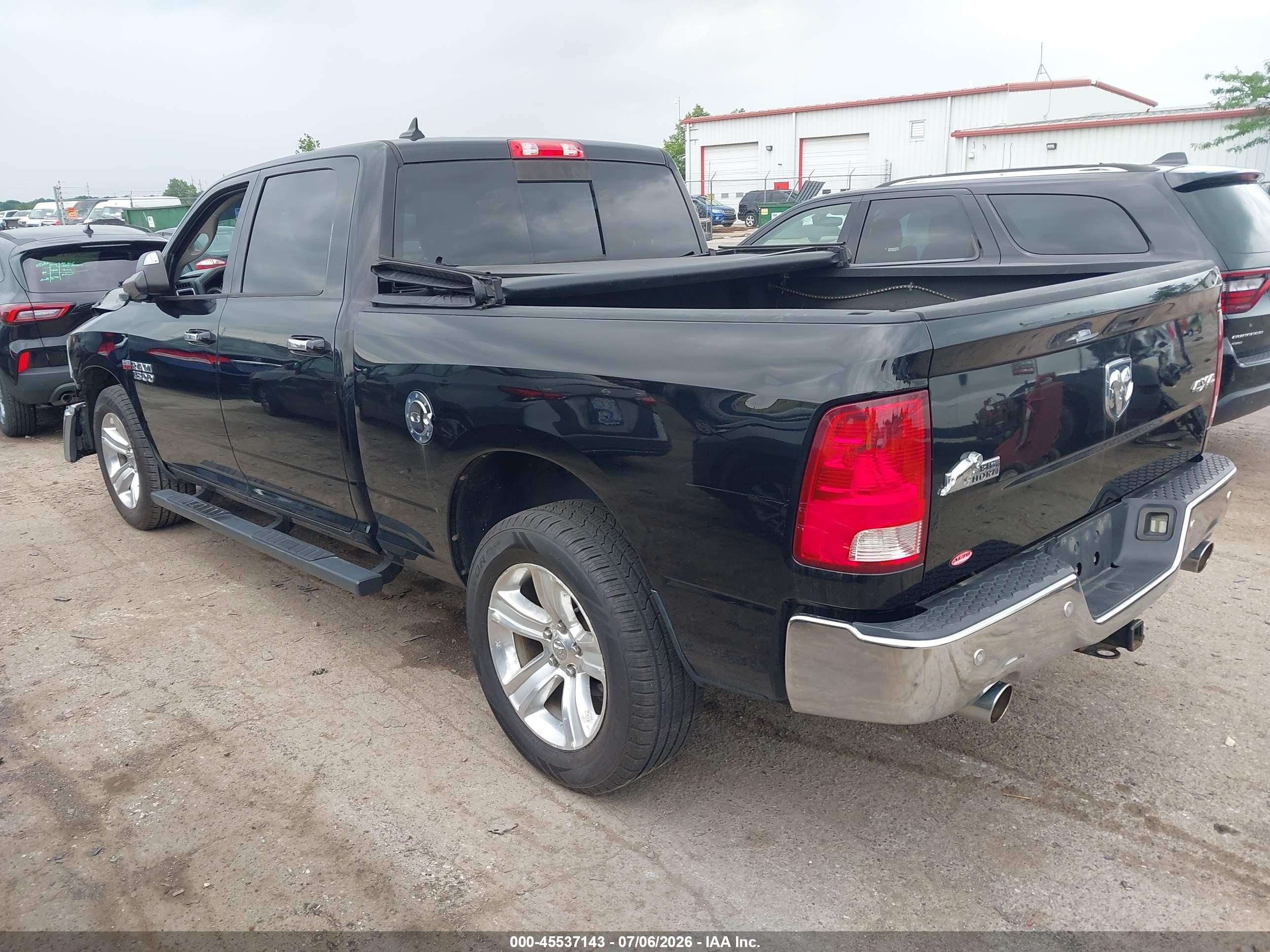 2014 Ram 1500 Big Horn Black vin: 1C6RR7TTXES322241