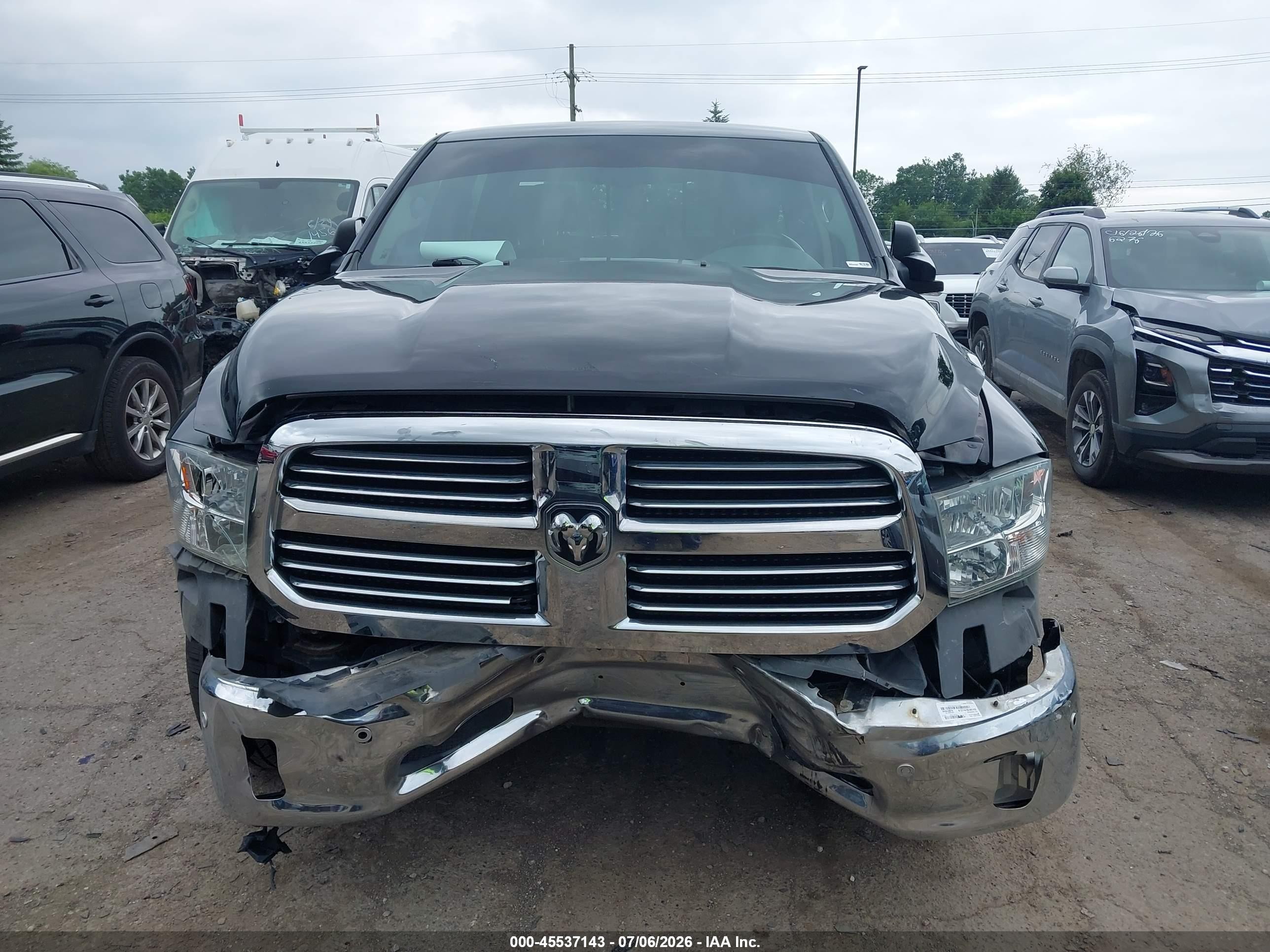 2014 Ram 1500 Big Horn Black vin: 1C6RR7TTXES322241