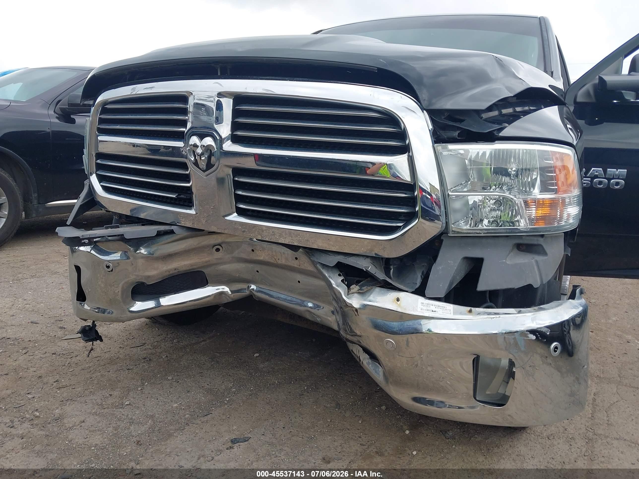 2014 Ram 1500 Big Horn Black vin: 1C6RR7TTXES322241