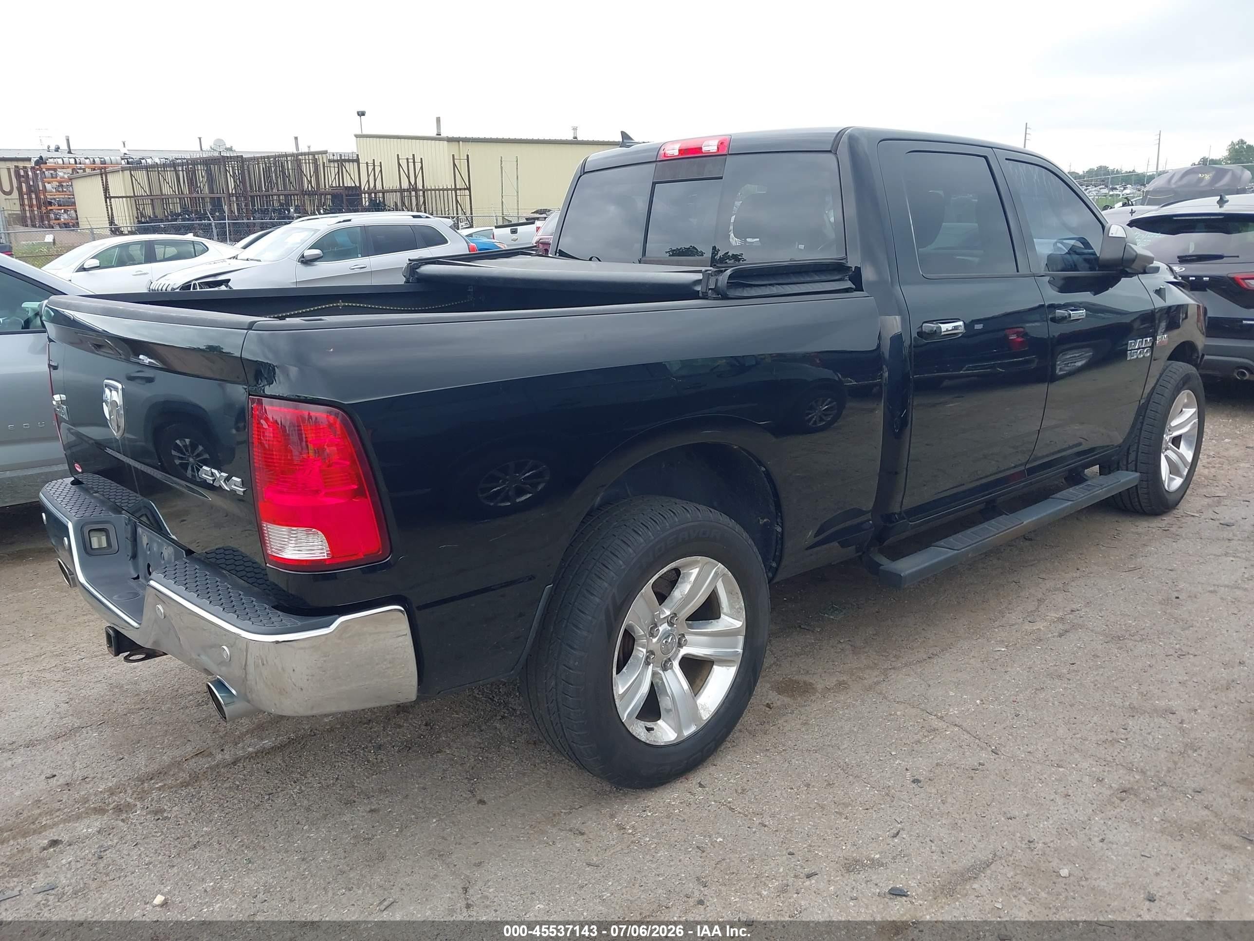 2014 Ram 1500 Big Horn Black vin: 1C6RR7TTXES322241