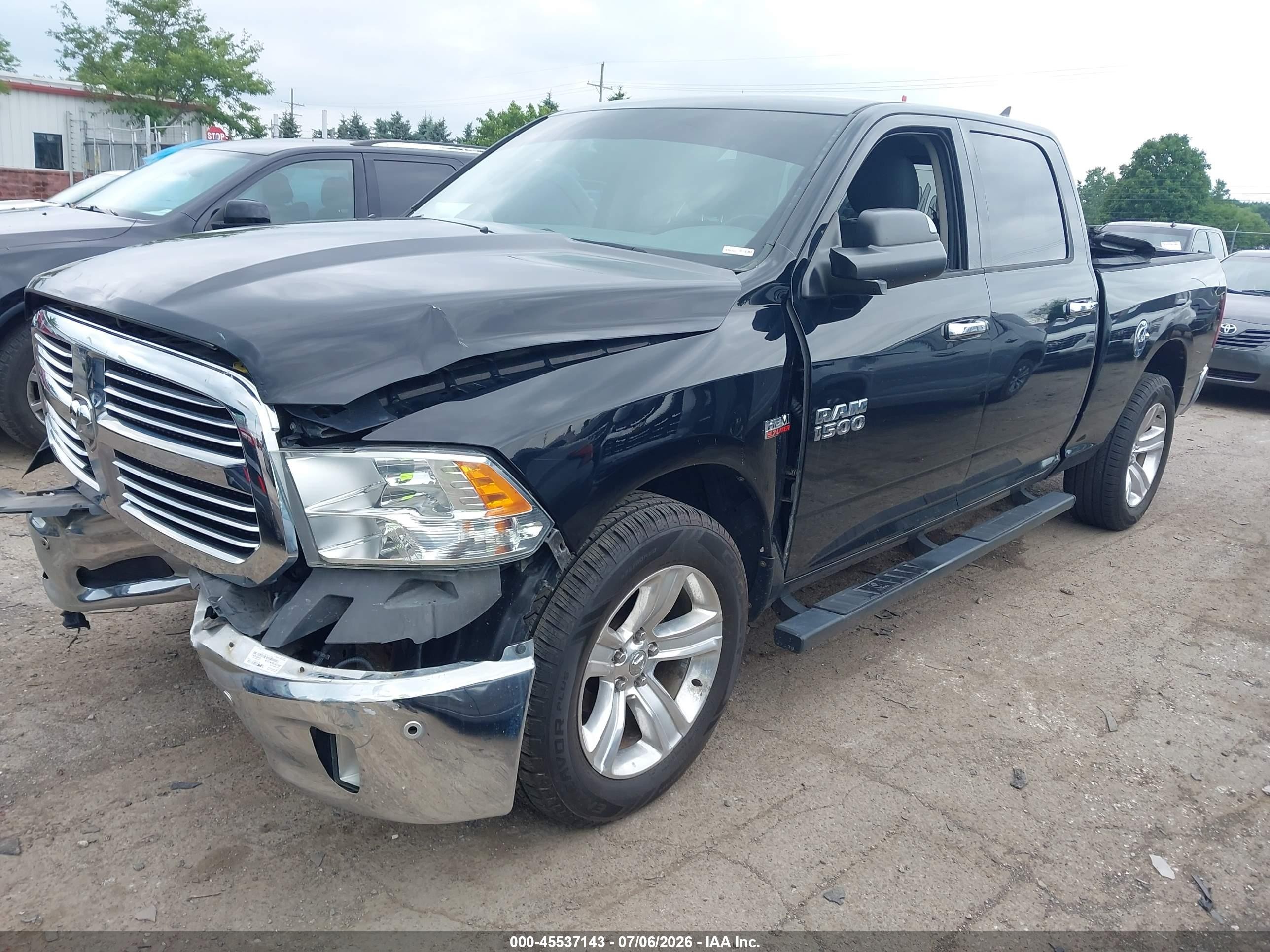 2014 Ram 1500 Big Horn Black vin: 1C6RR7TTXES322241