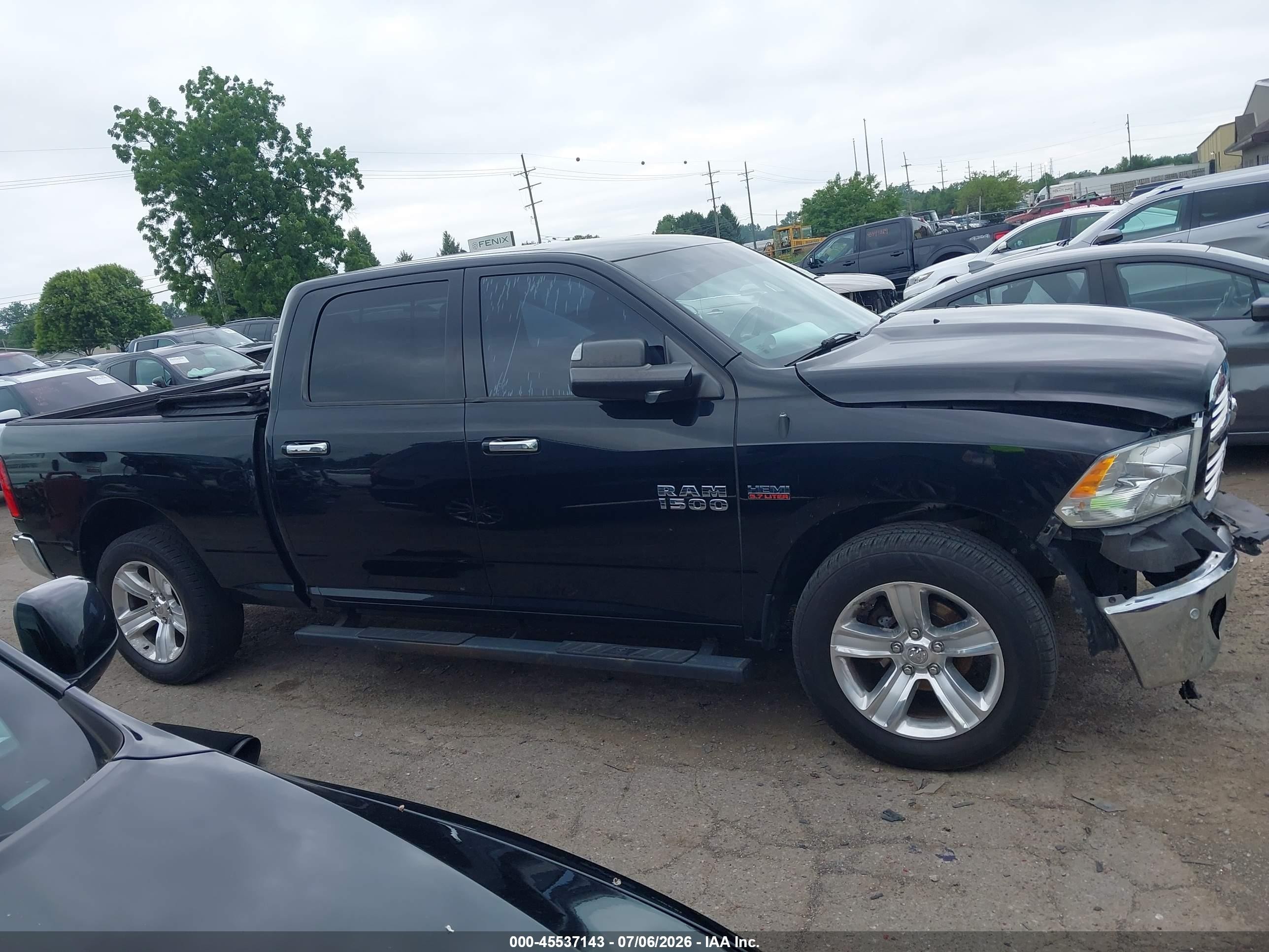 2014 Ram 1500 Big Horn Black vin: 1C6RR7TTXES322241