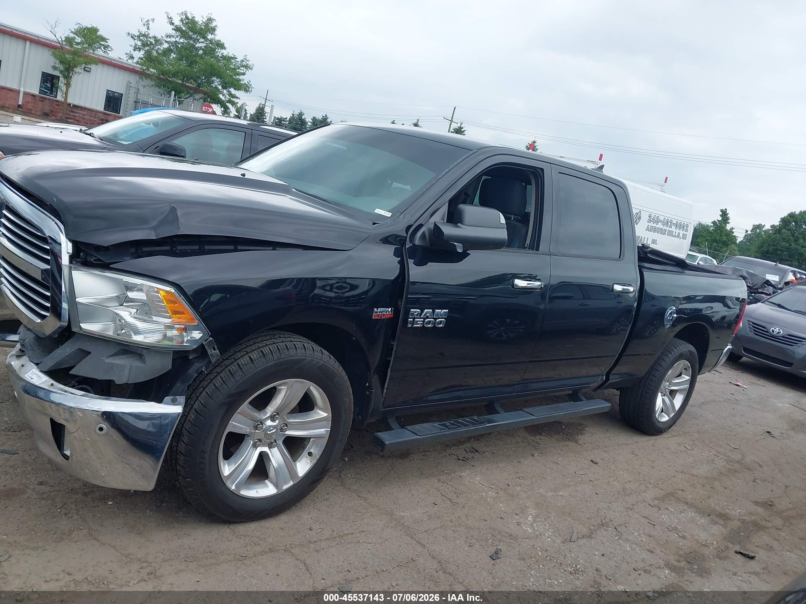 2014 Ram 1500 Big Horn Black vin: 1C6RR7TTXES322241