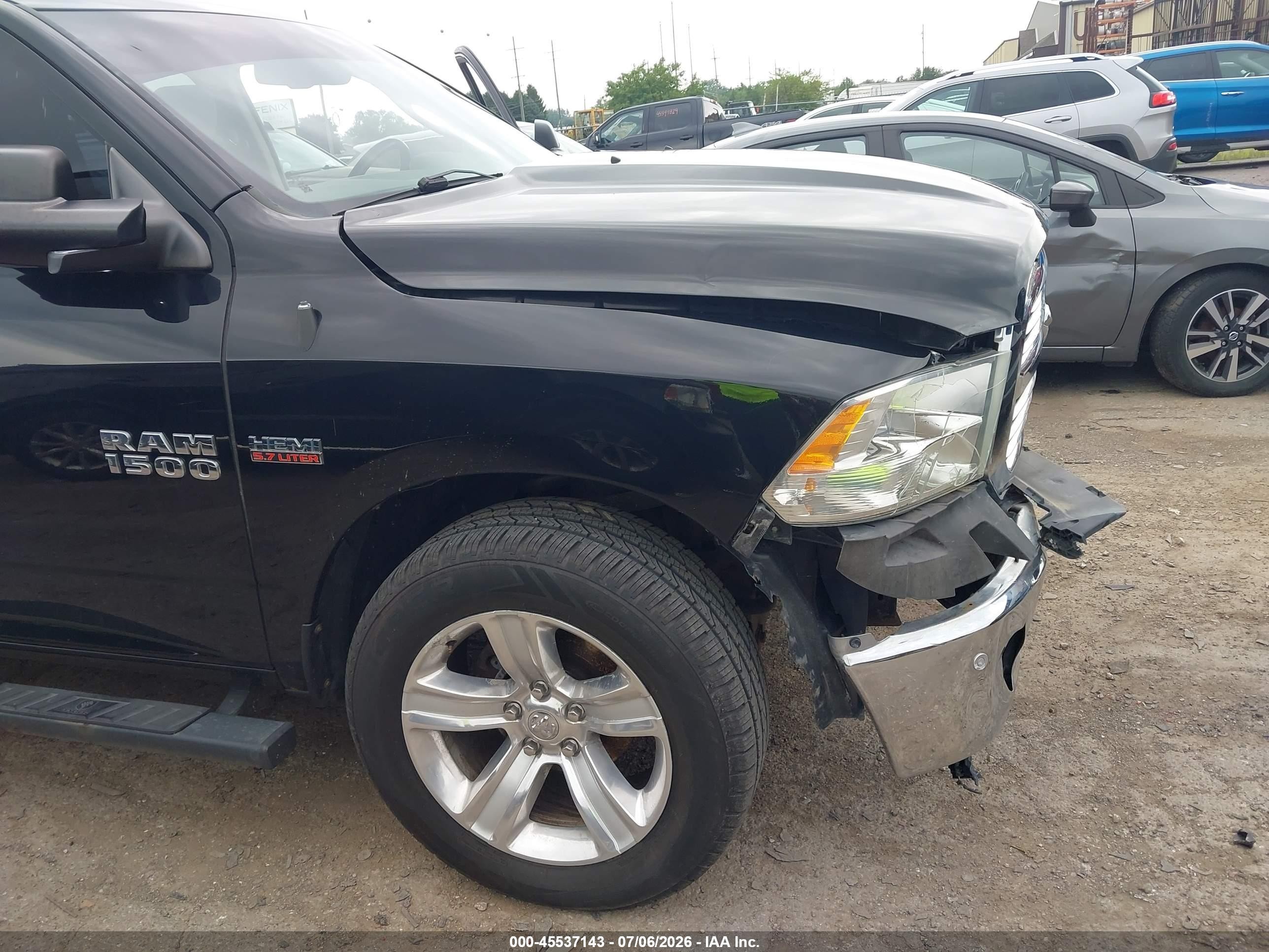 2014 Ram 1500 Big Horn Black vin: 1C6RR7TTXES322241