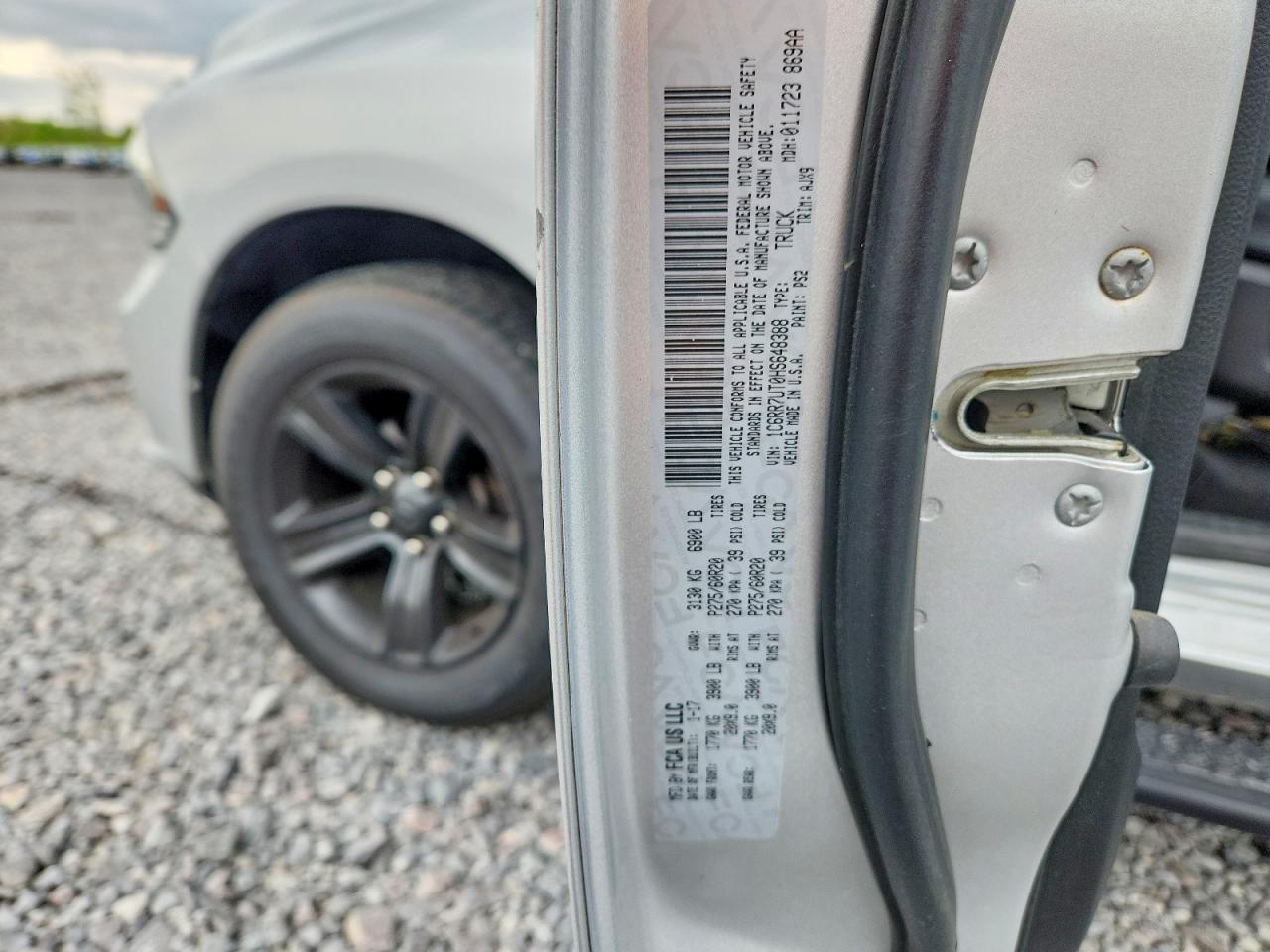 2017 Ram 1500 Sport Silver vin: 1C6RR7UT0HS648388