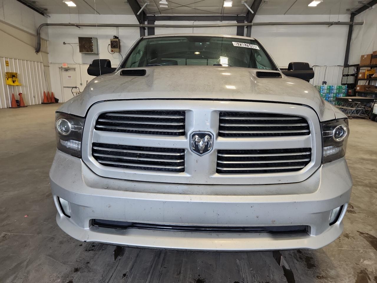 2013 Ram 1500 Sport Silver vin: 1C6RR7UT3DS663526 Damage: Front Bumper, Chipped, 5
