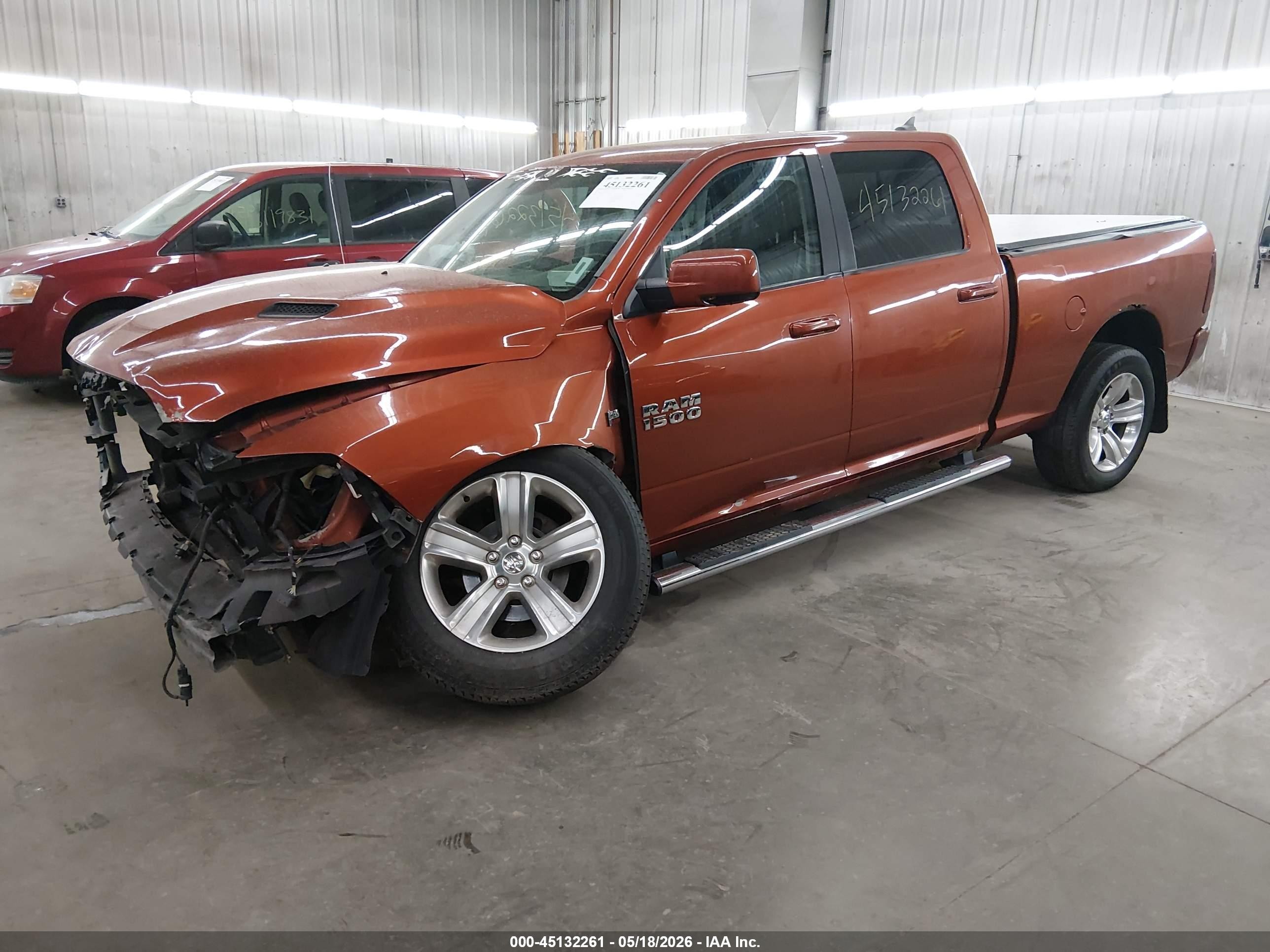 2013 Ram 1500 Sport Orange vin: 1C6RR7UT6DS663374