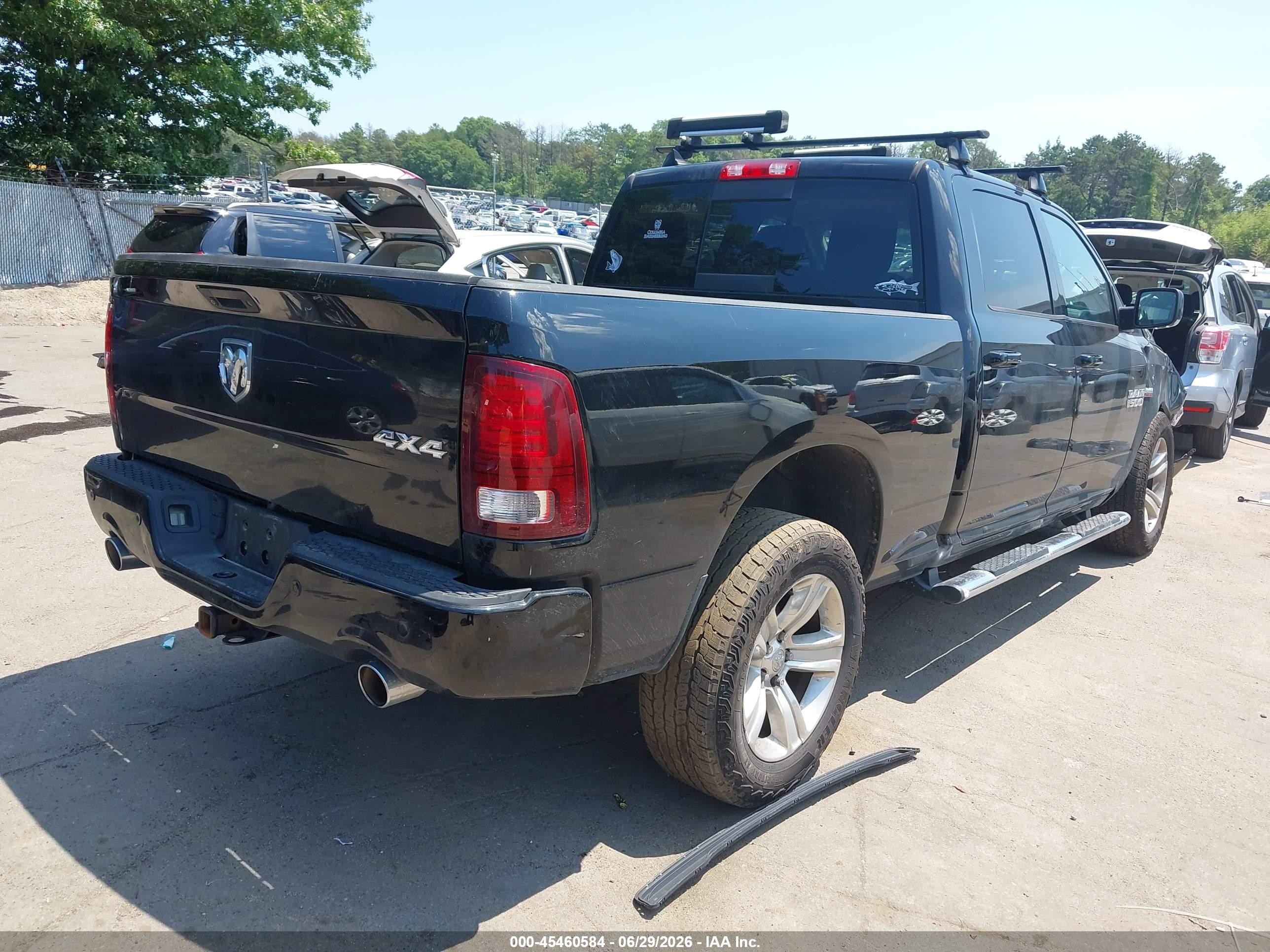 2014 Ram 1500 Sport Черный vin: 1C6RR7UT6ES369863