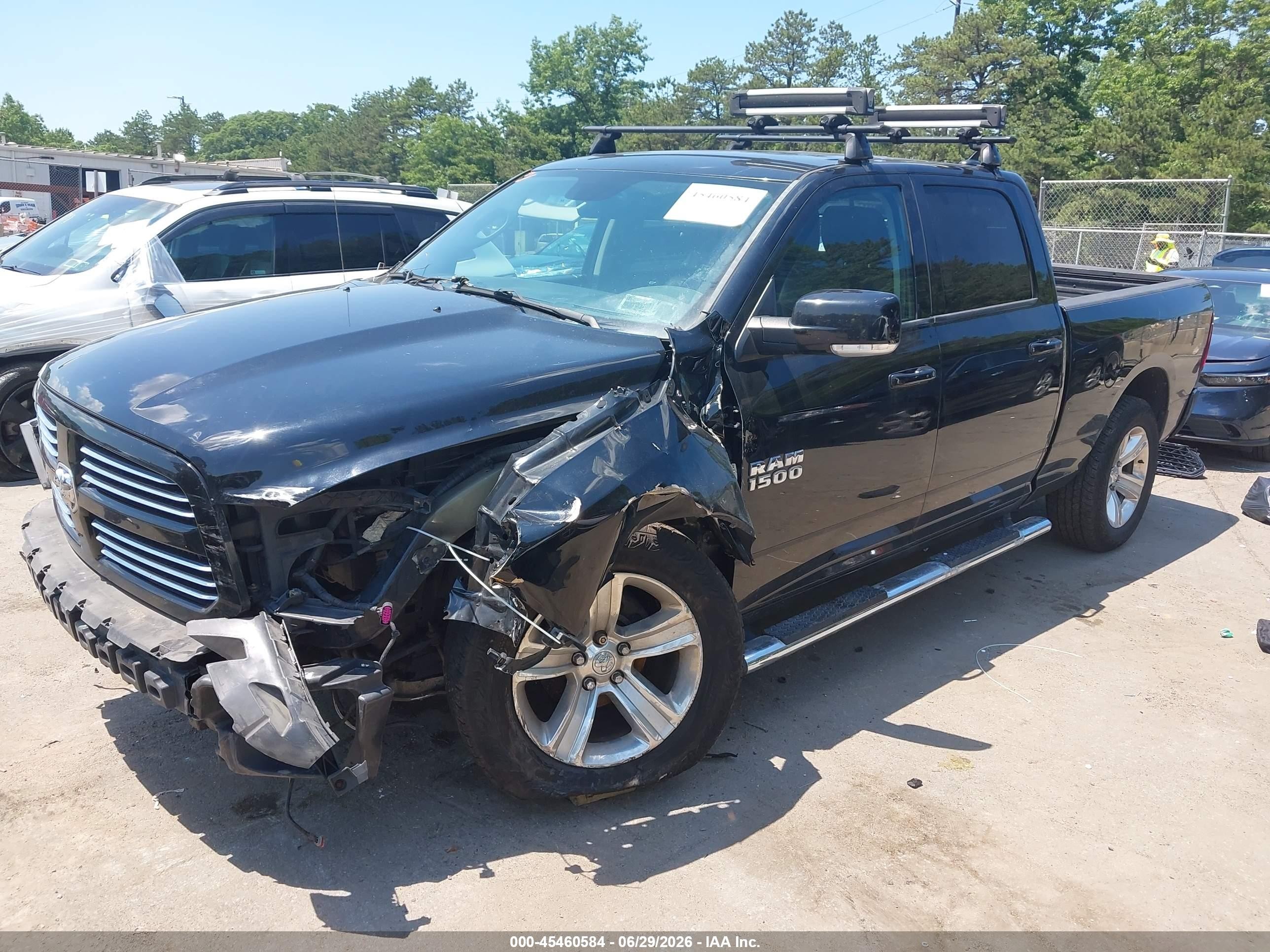 2014 Ram 1500 Sport Черный vin: 1C6RR7UT6ES369863