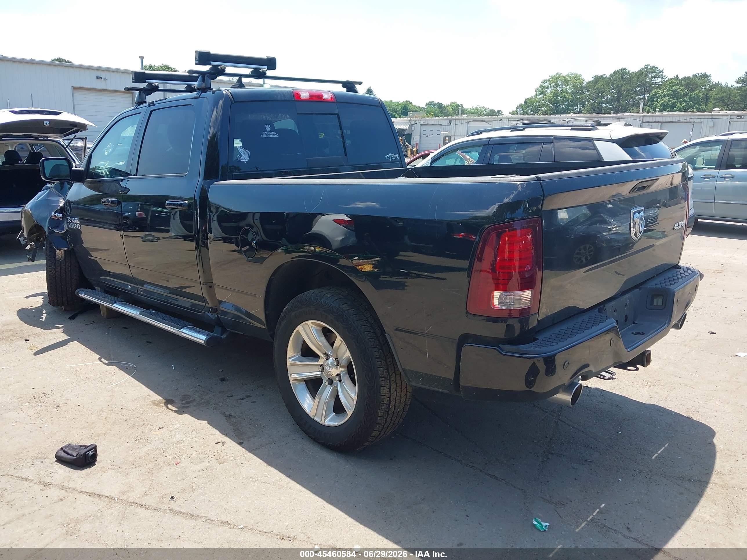2014 Ram 1500 Sport Черный vin: 1C6RR7UT6ES369863