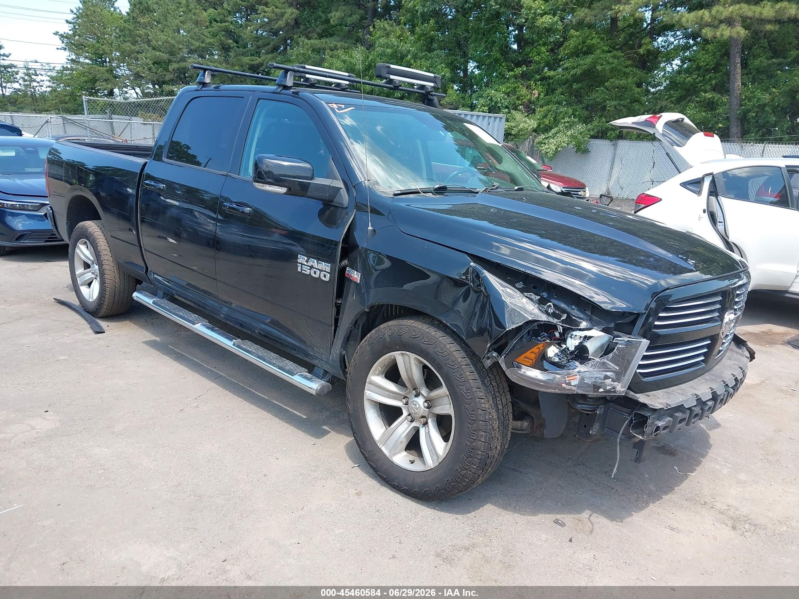 2014 Ram 1500 Sport Черный vin: 1C6RR7UT6ES369863
