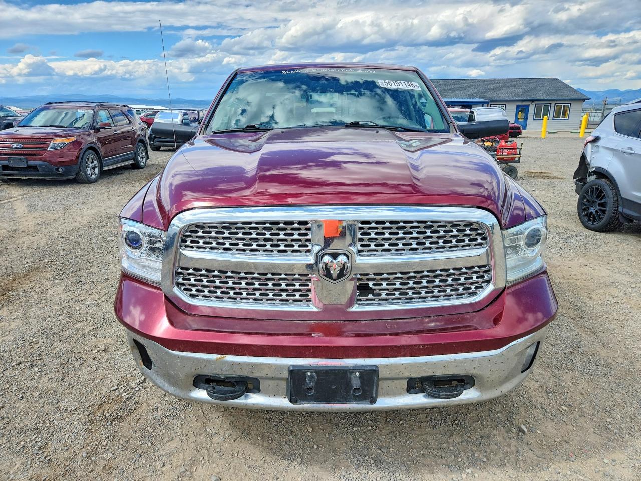 2017 Ram 1500 Laramie Maroon vin: 1C6RR7VM4HS512174