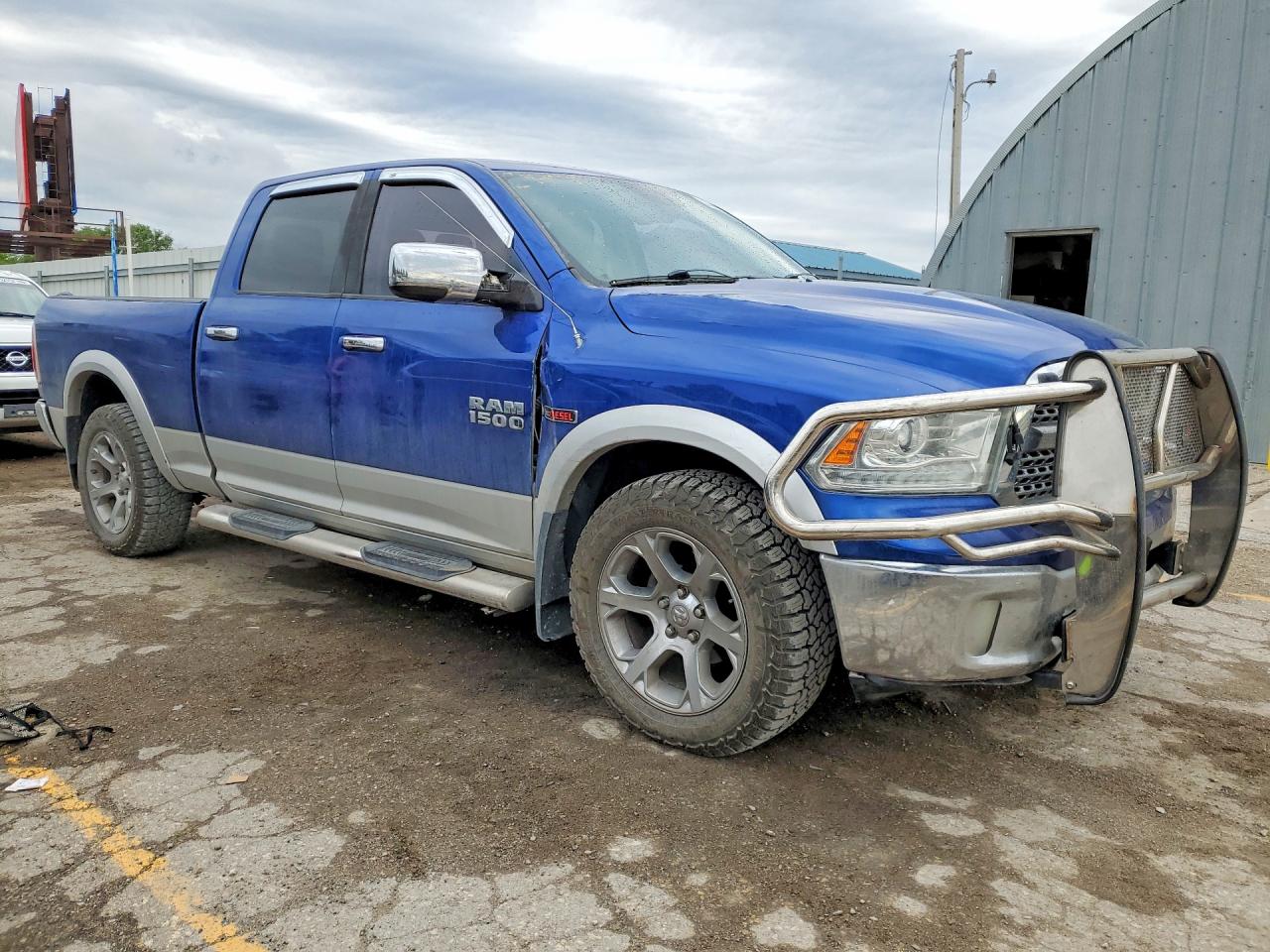2014 Ram 1500 Laramie Синий vin: 1C6RR7VM8ES481121