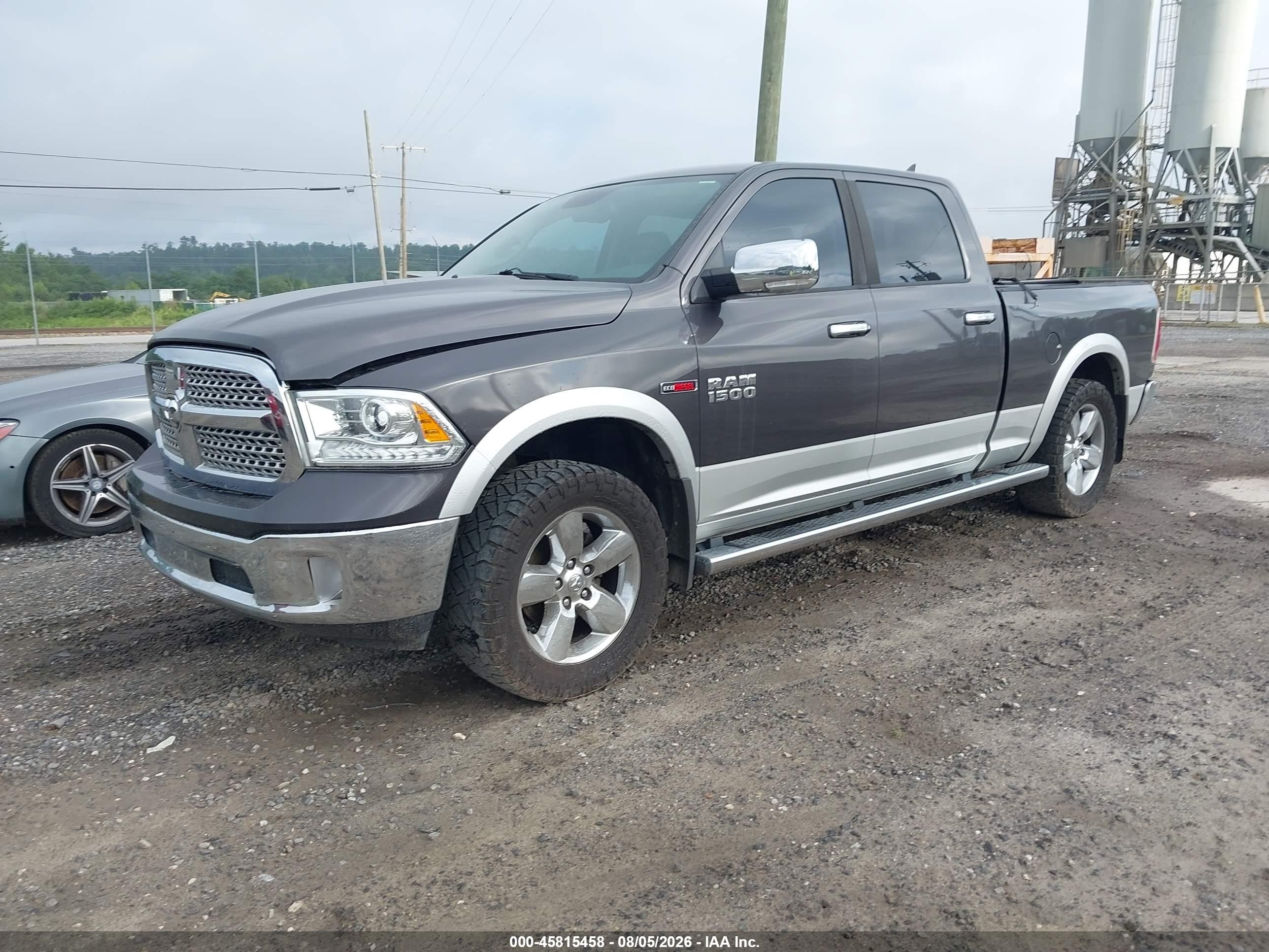 2015 Ram 1500 Laramie Серый vin: 1C6RR7VM8FS557194