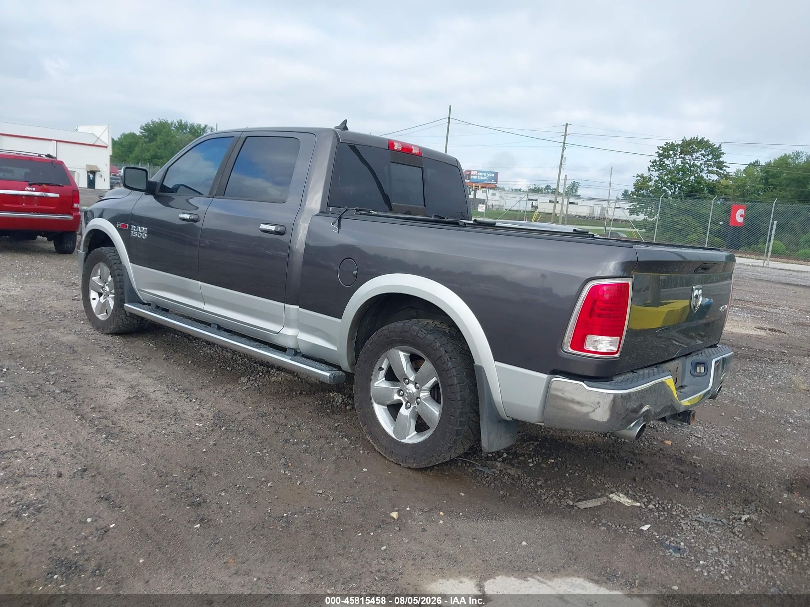 2015 Ram 1500 Laramie Серый vin: 1C6RR7VM8FS557194