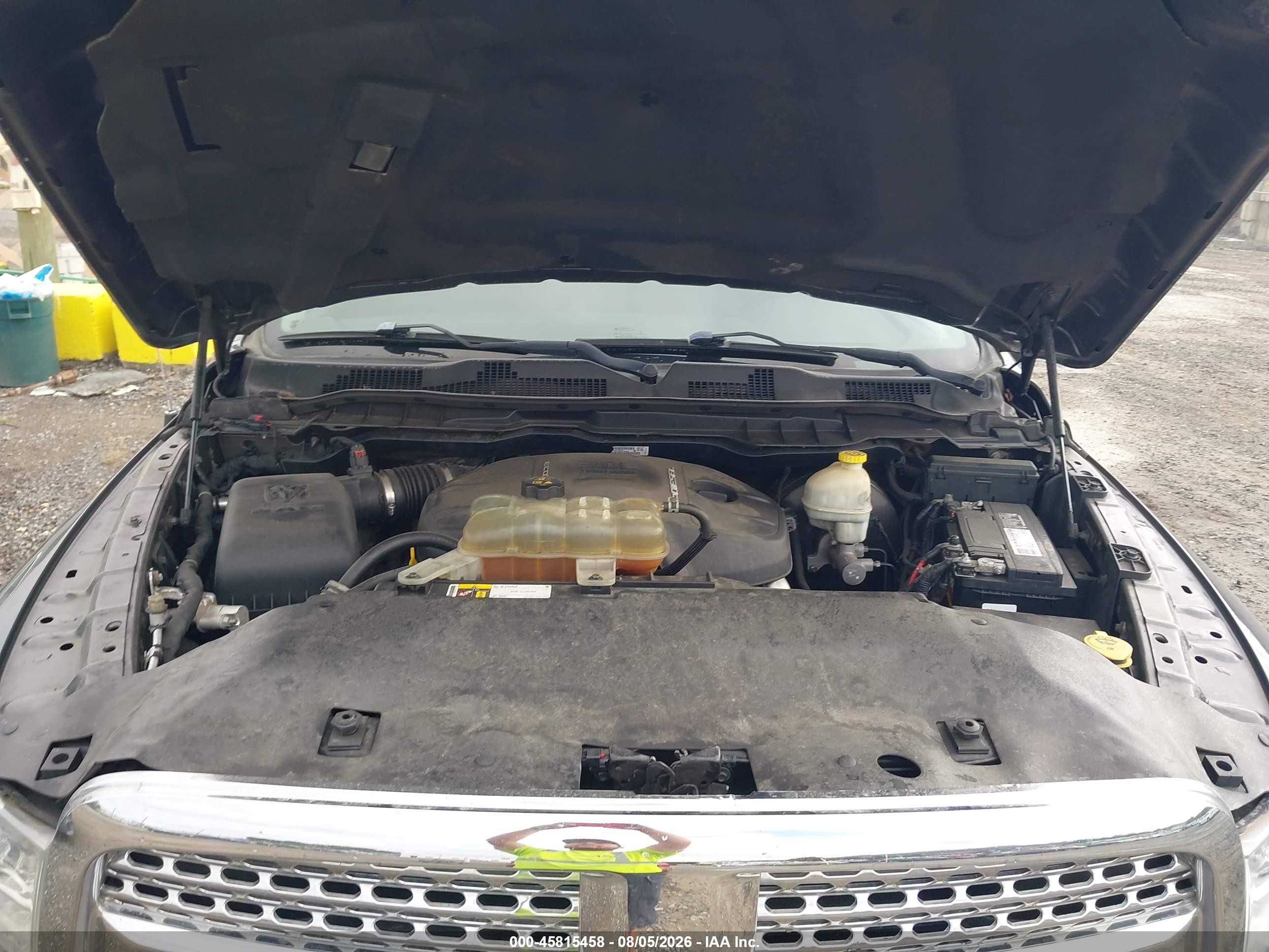 2015 Ram 1500 Laramie Серый vin: 1C6RR7VM8FS557194
