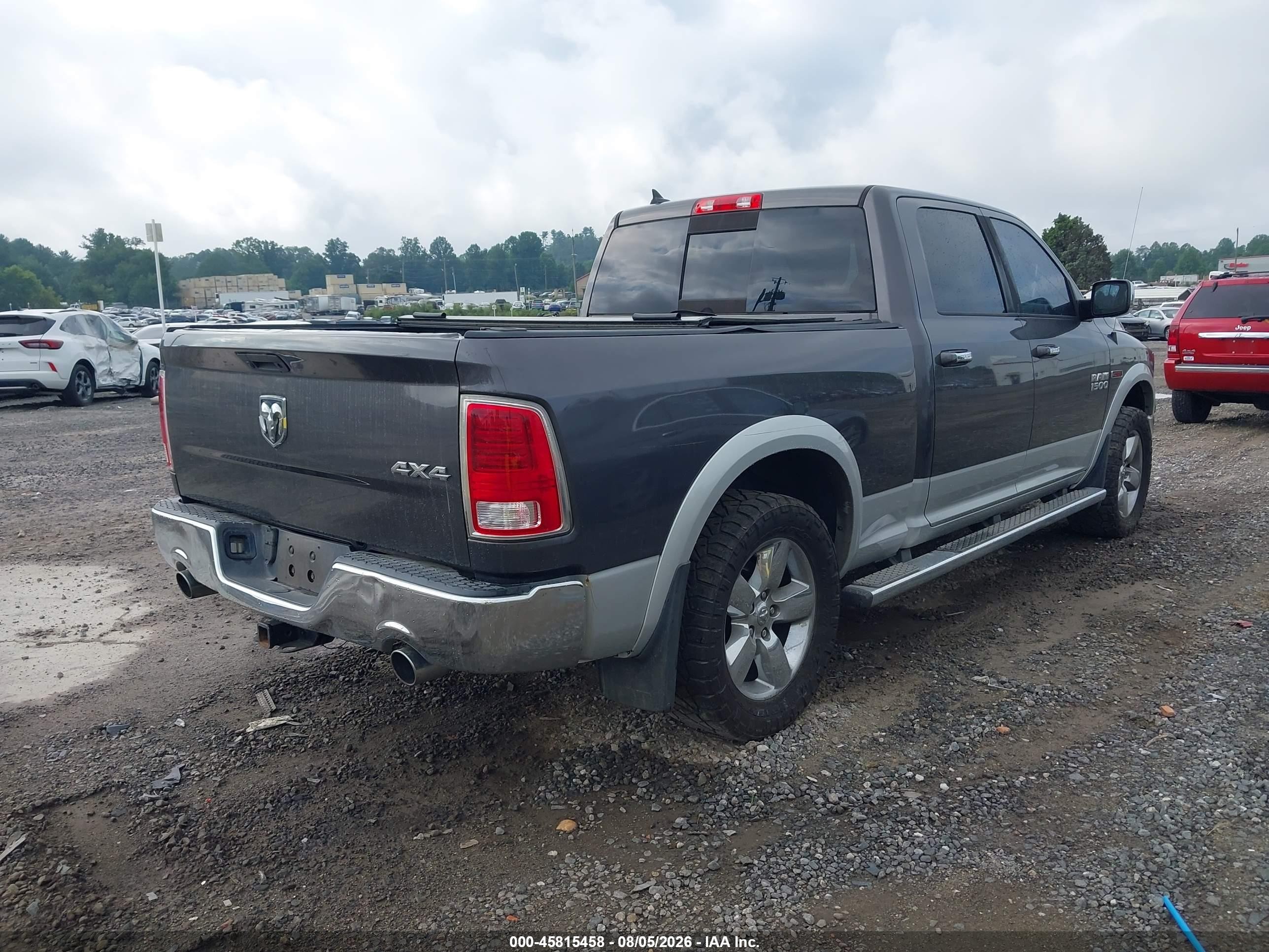 2015 Ram 1500 Laramie Серый vin: 1C6RR7VM8FS557194