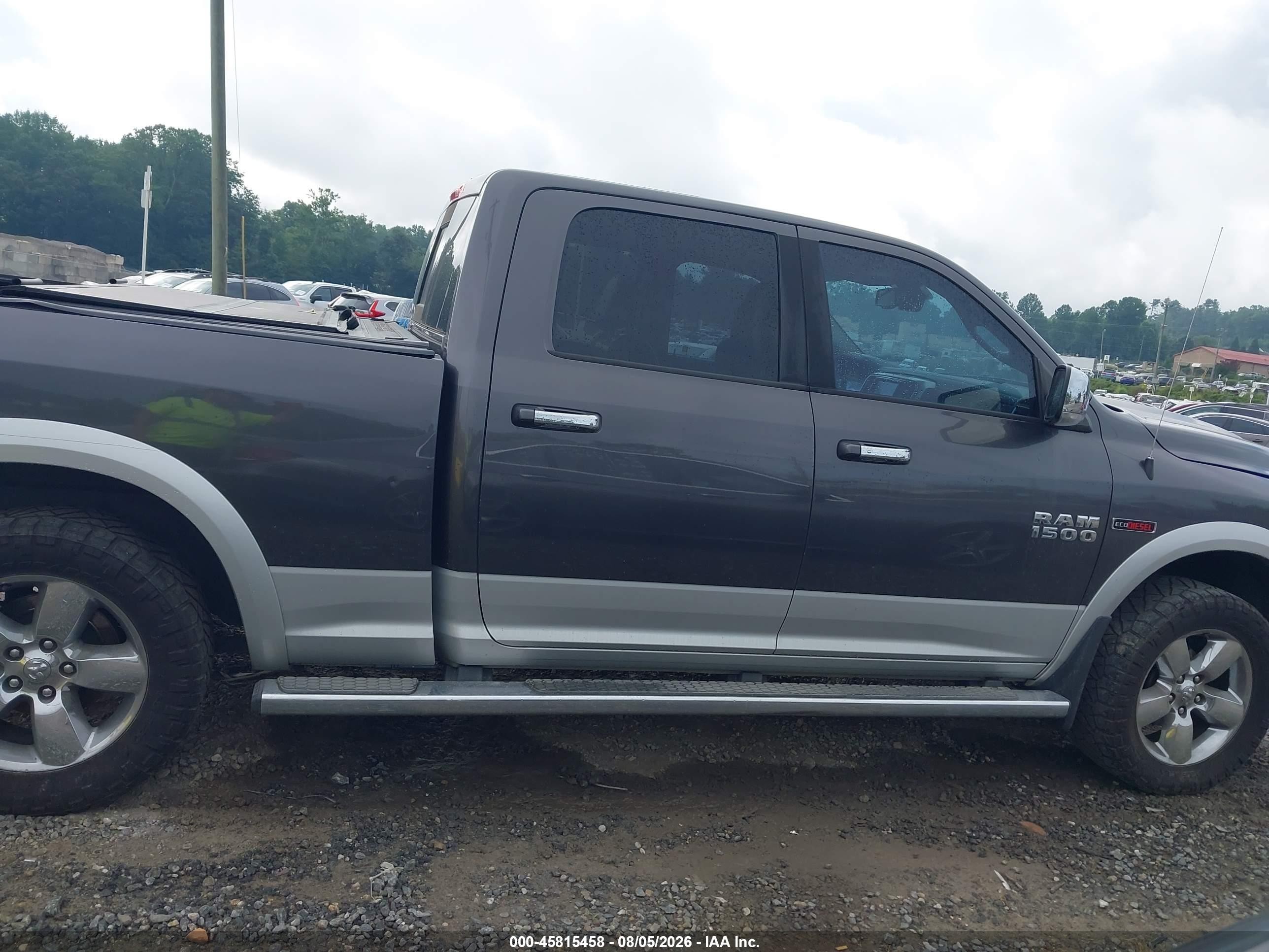 2015 Ram 1500 Laramie Серый vin: 1C6RR7VM8FS557194