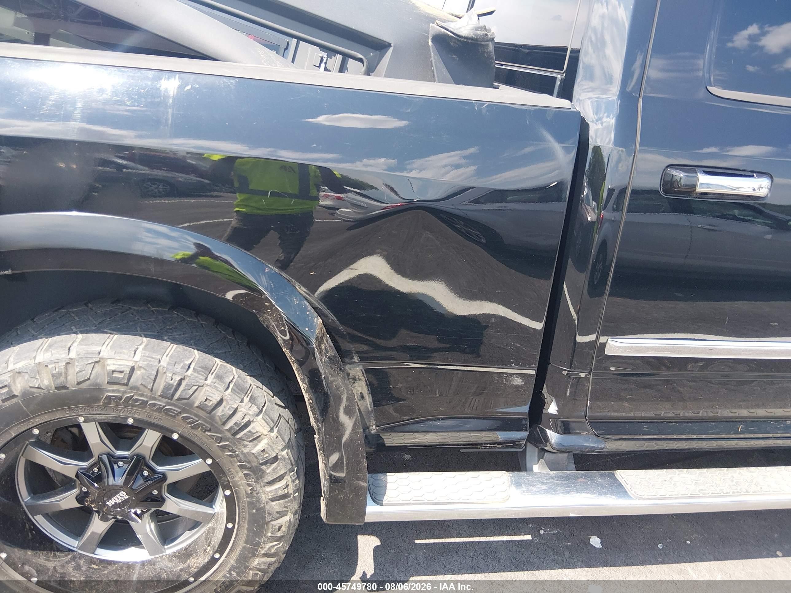 2014 Ram 1500 Laramie Black vin: 1C6RR7VT2ES157895