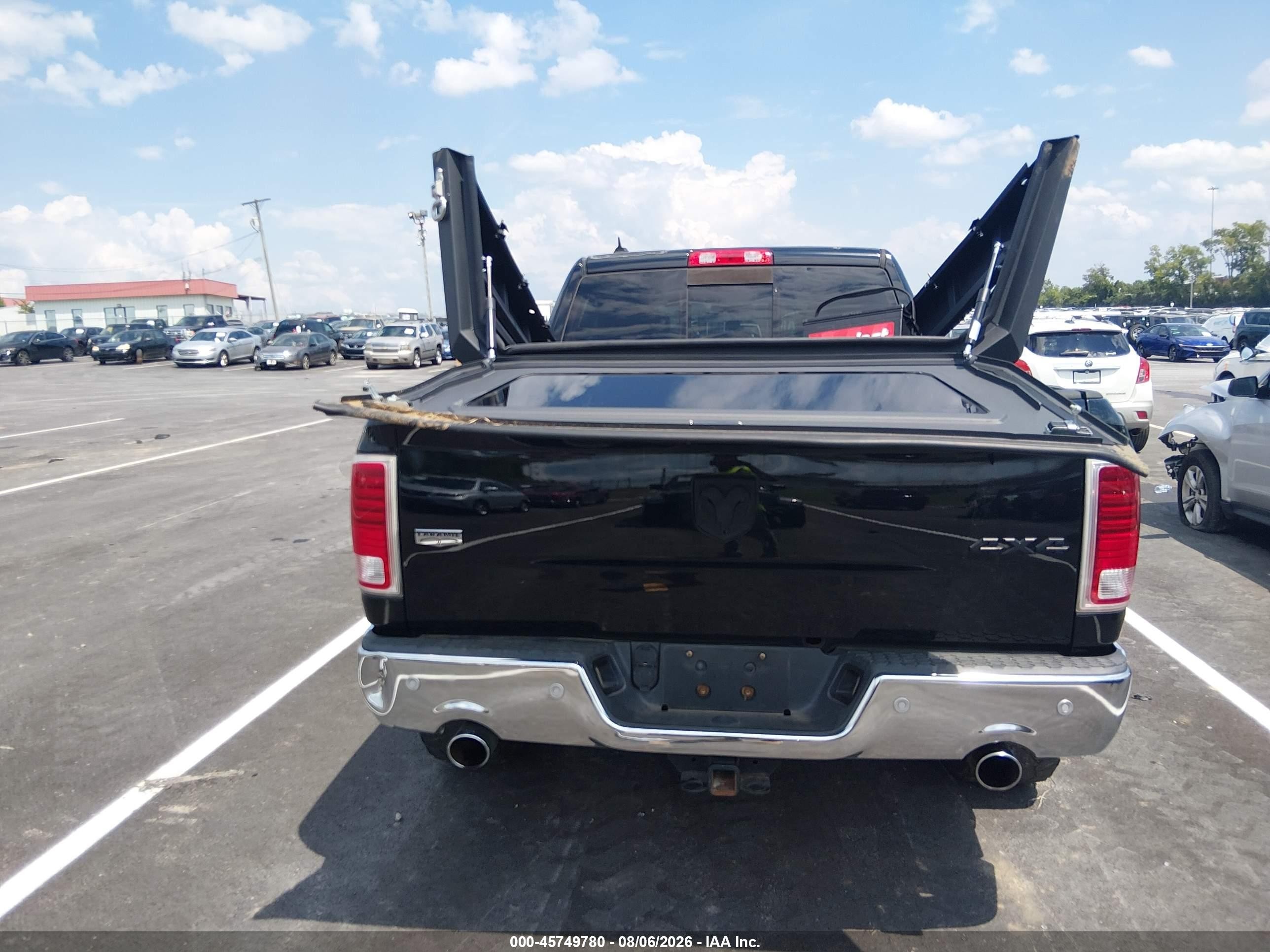 2014 Ram 1500 Laramie Black vin: 1C6RR7VT2ES157895