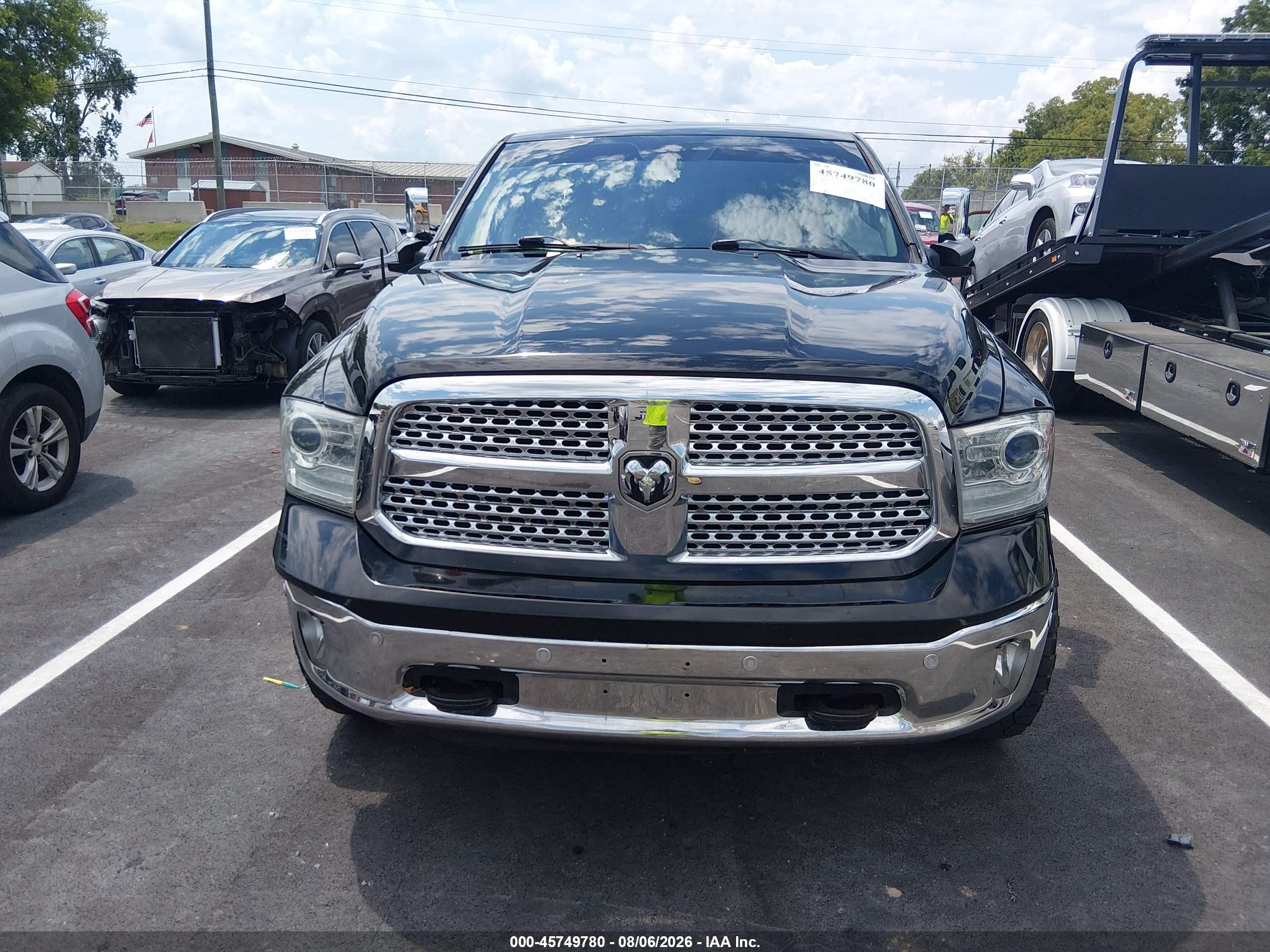 2014 Ram 1500 Laramie Black vin: 1C6RR7VT2ES157895