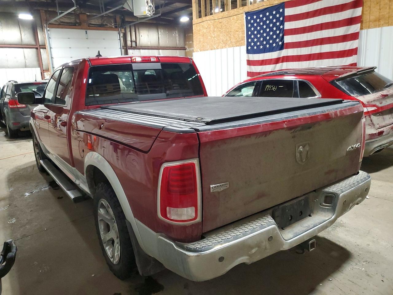 2013 Ram 1500 Laramie Красный vin: 1C6RR7VT3DS663525