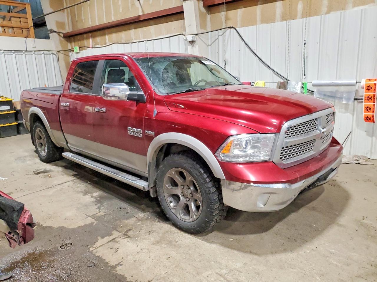 2013 Ram 1500 Laramie Красный vin: 1C6RR7VT3DS663525