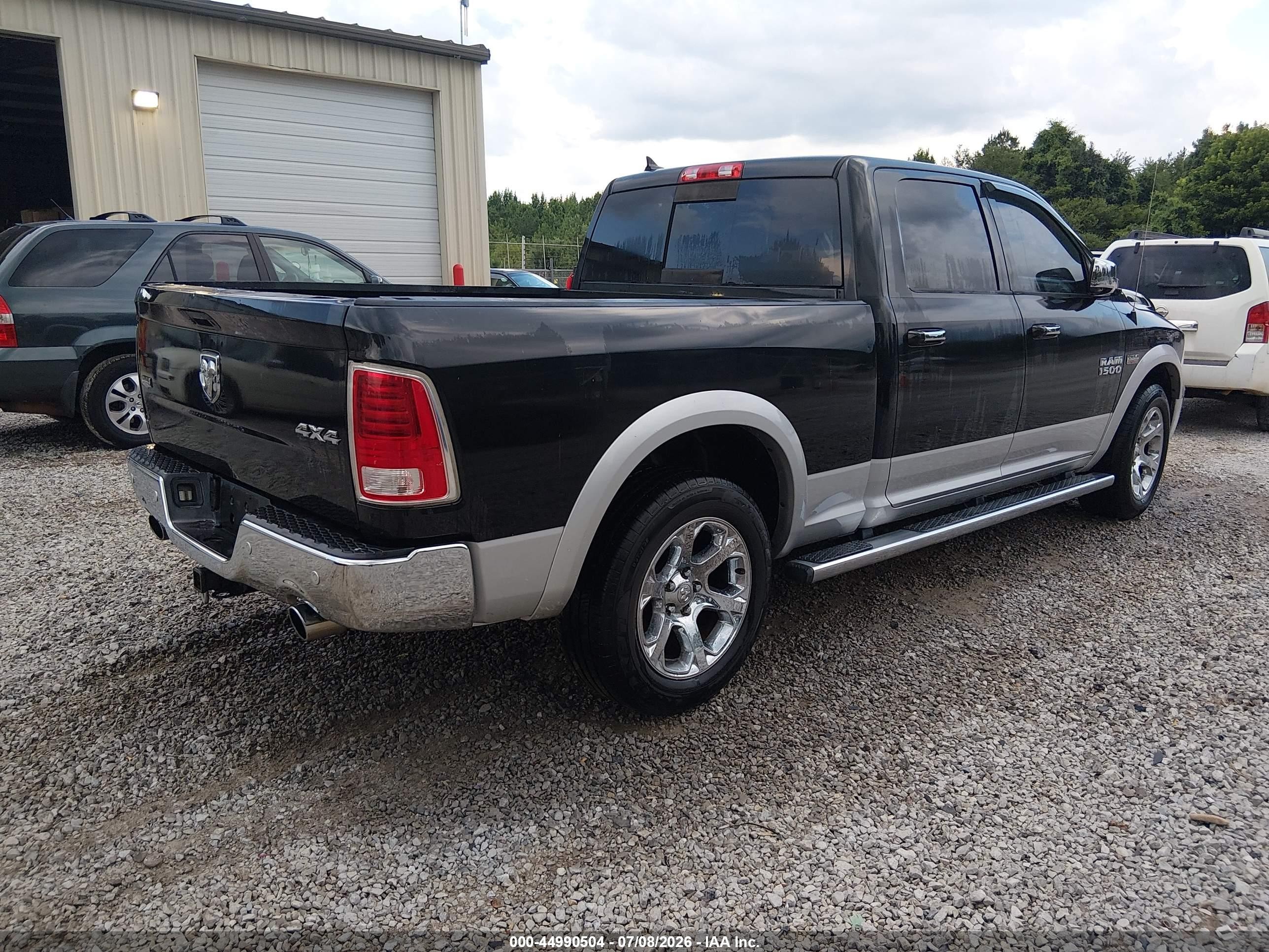 2015 Ram 1500 Laramie Black vin: 1C6RR7VT3FS777365
