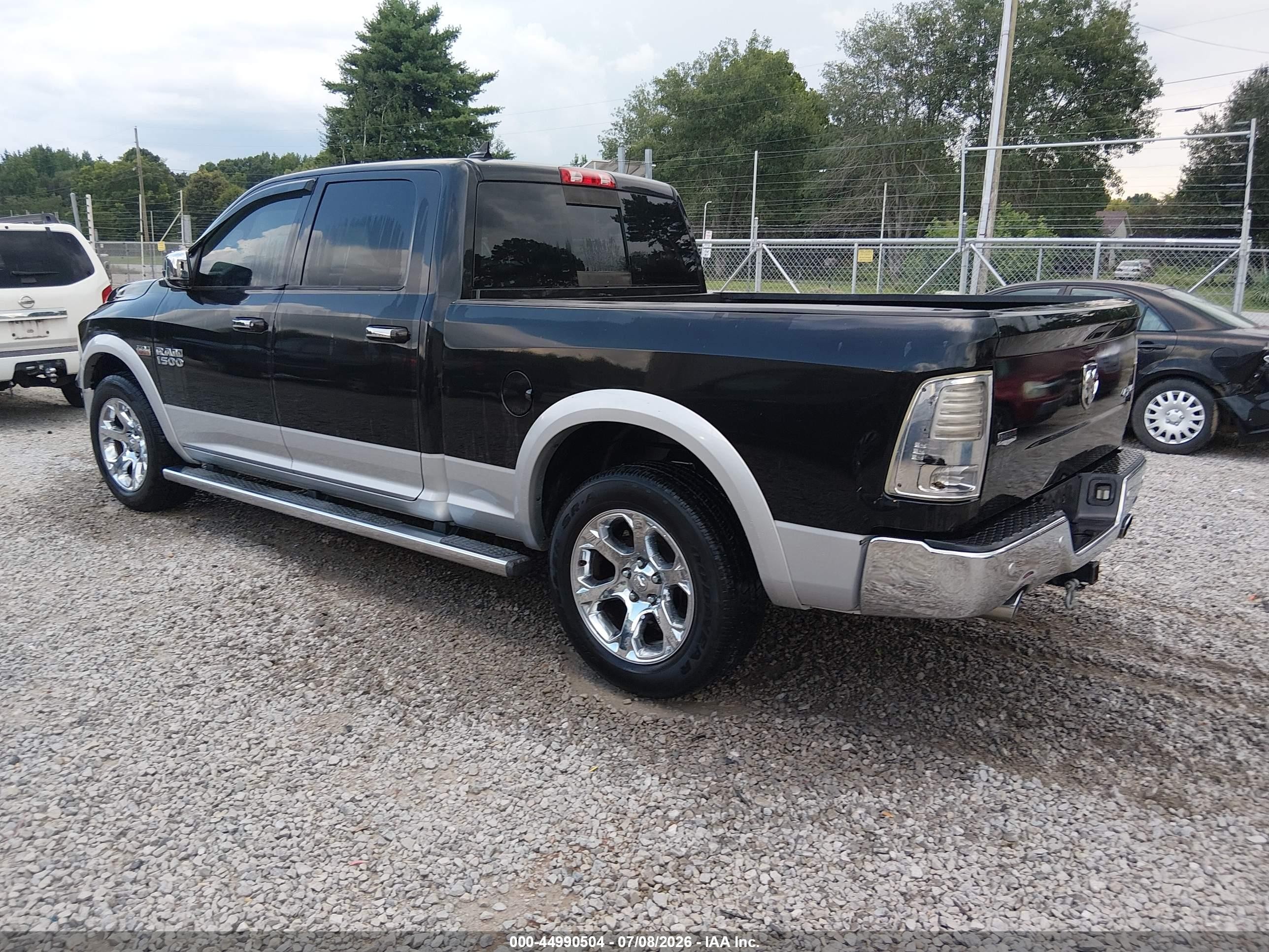 2015 Ram 1500 Laramie Black vin: 1C6RR7VT3FS777365