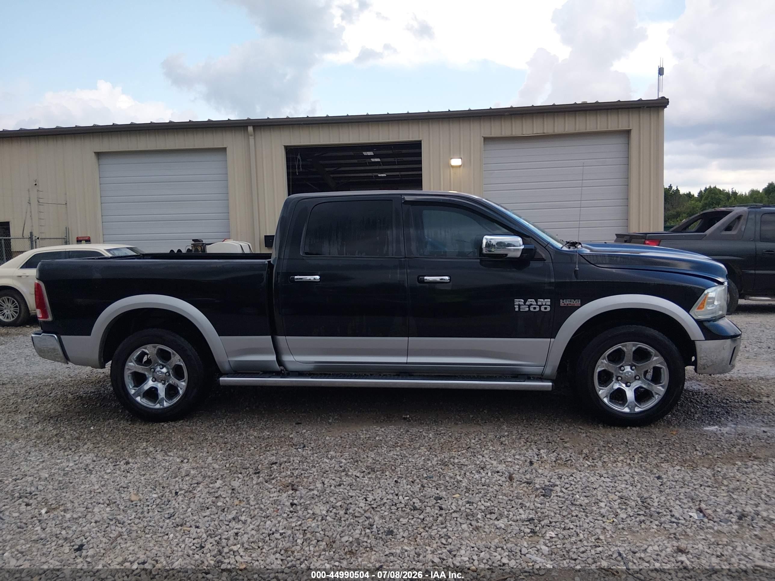 2015 Ram 1500 Laramie Black vin: 1C6RR7VT3FS777365