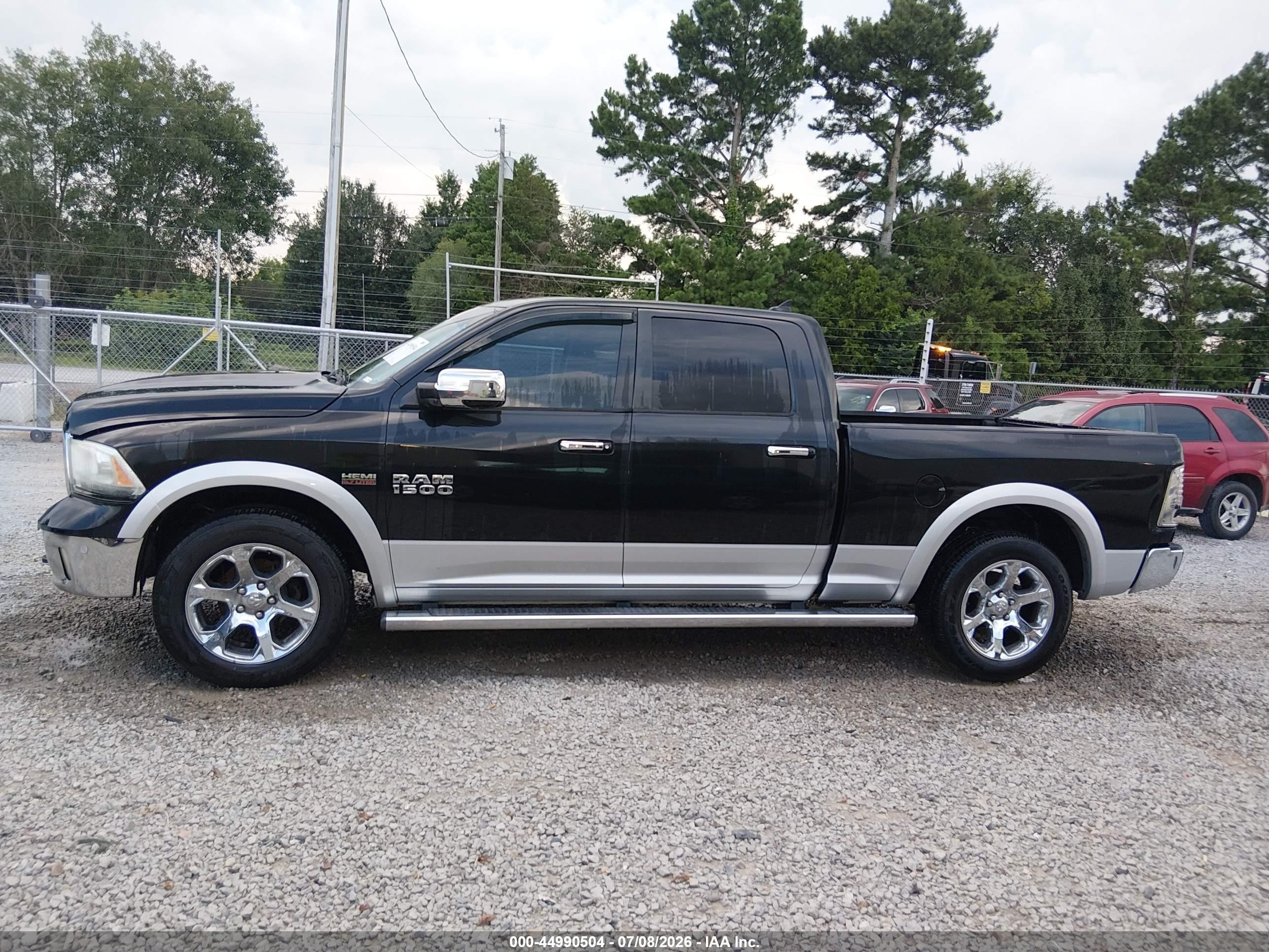2015 Ram 1500 Laramie Black vin: 1C6RR7VT3FS777365