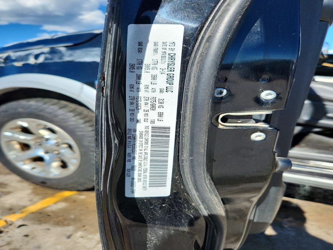 2014 Ram 1500 Laramie Black vin: 1C6RR7VT4ES312317